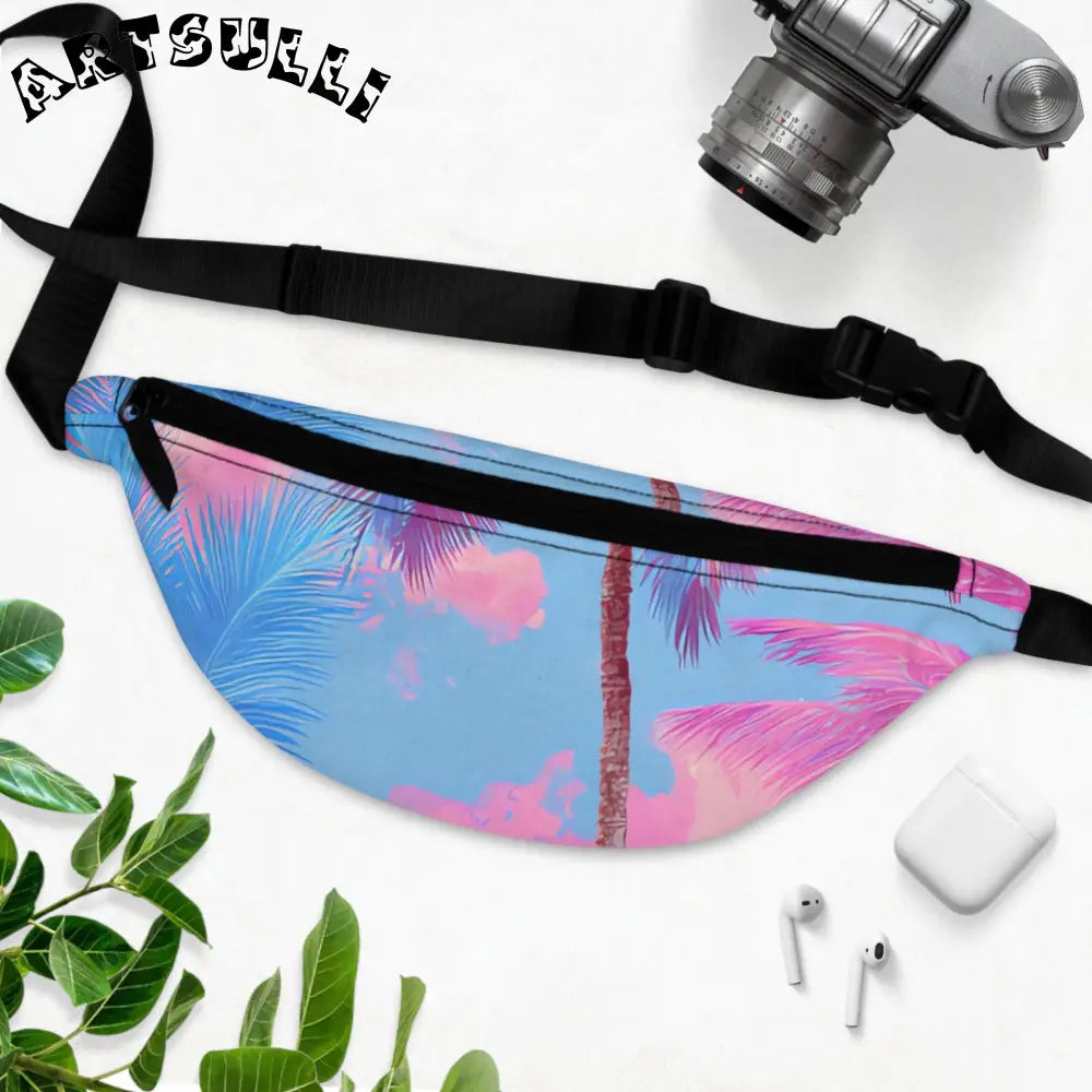 JAKKOUTTHEBXX Ethereal Pastel Palms Fanny Pack JAKKOUTTHEBXX