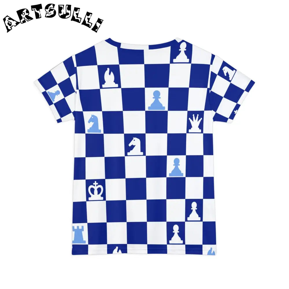 JAKKOUTTHEBXX Checkered Chess Piece Artistic Work Tee 2025