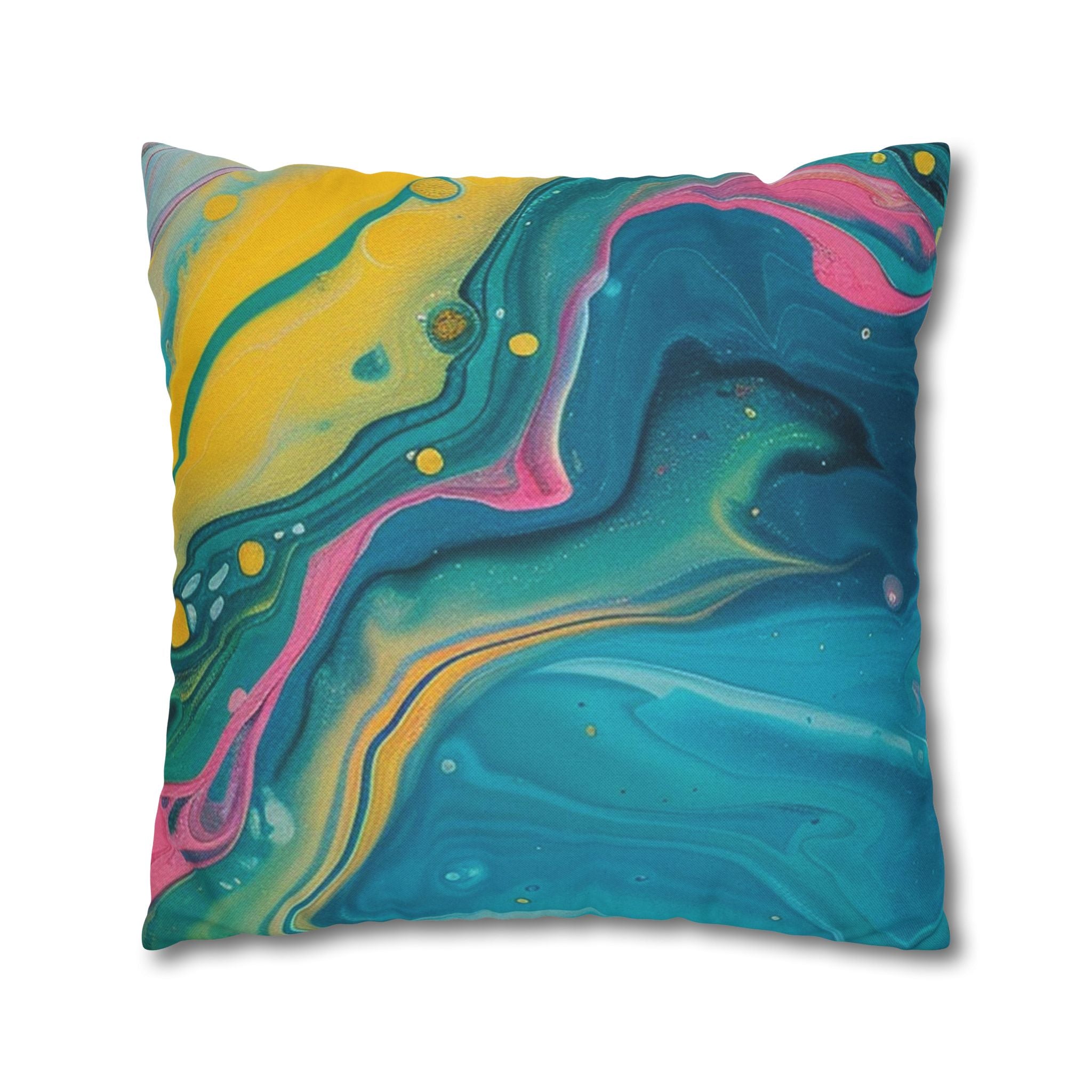 Spun Polyester Square Pillowcase, Artsulli - Art is Long, Life is Short, Home Decor, , , , , , , 