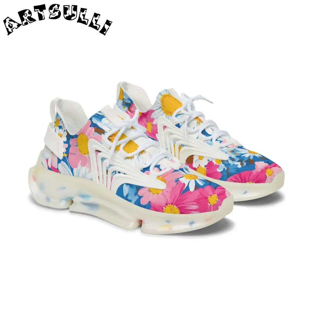 JAKKOUTTHEBXX CDG Daisy Dream Blue Women’s Mesh Sneakers