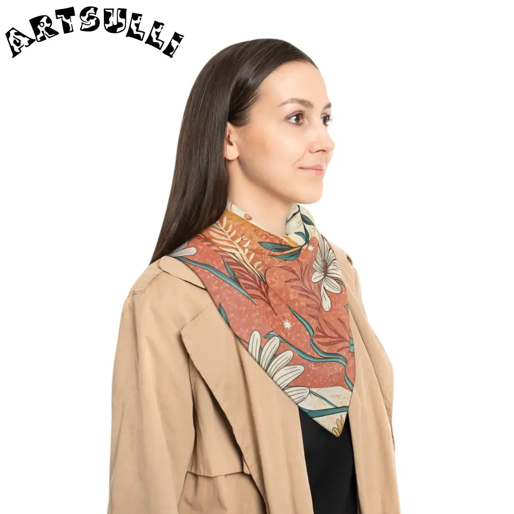 JAKKOUTTHEBXX Retro Daisy Dream Poly Scarf JAKKOUTTHEBXX Artsulli