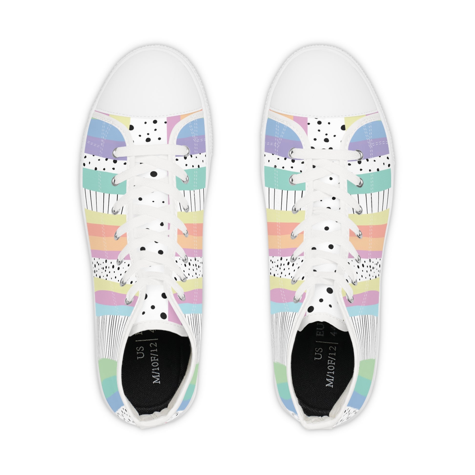 Copy of Men's High Top Sneakers, Artsulli - Art is Long, Life is Short, Shoes, , , , , , , 