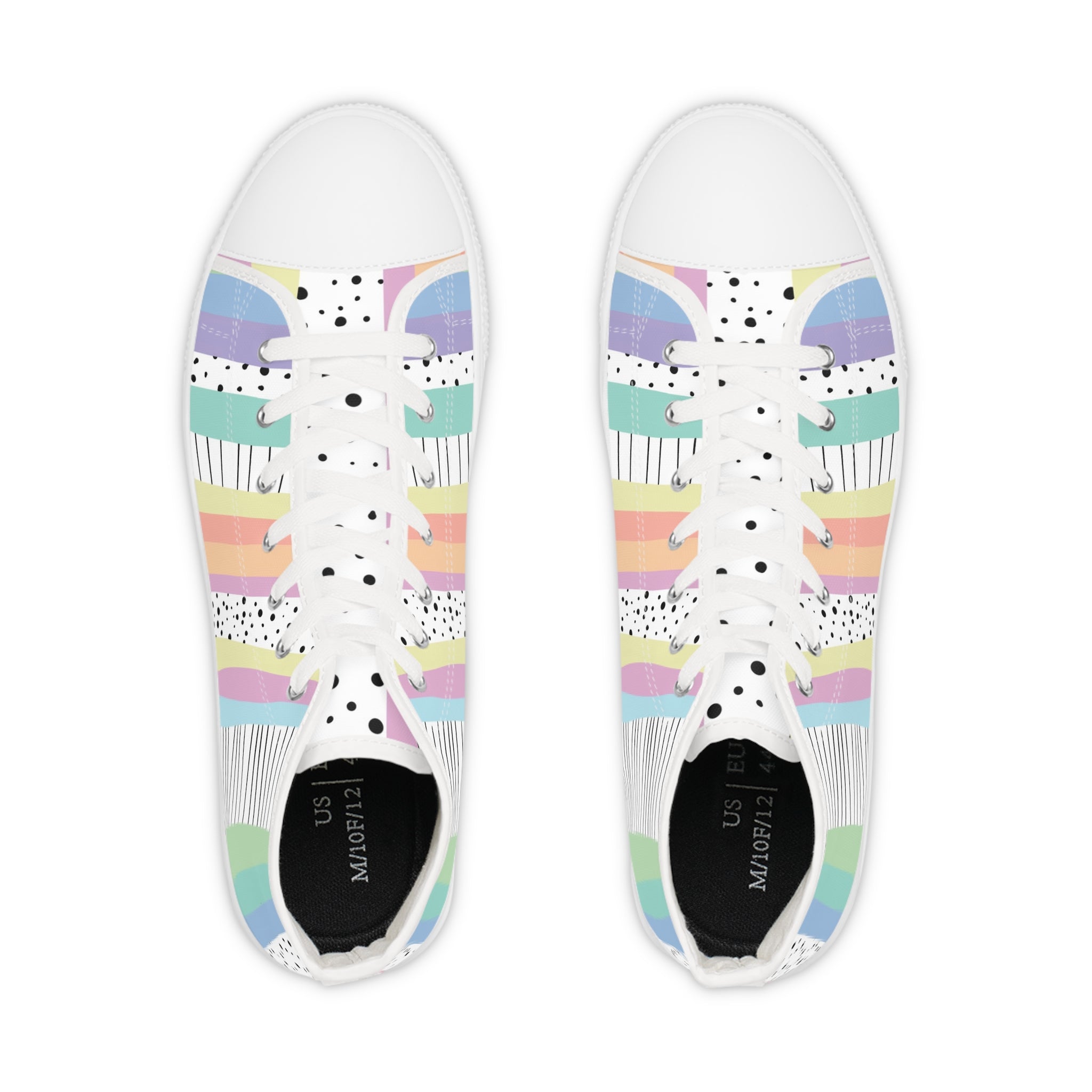 Copy of Men's High Top Sneakers, Artsulli - Art is Long, Life is Short, Shoes, , , , , , , 