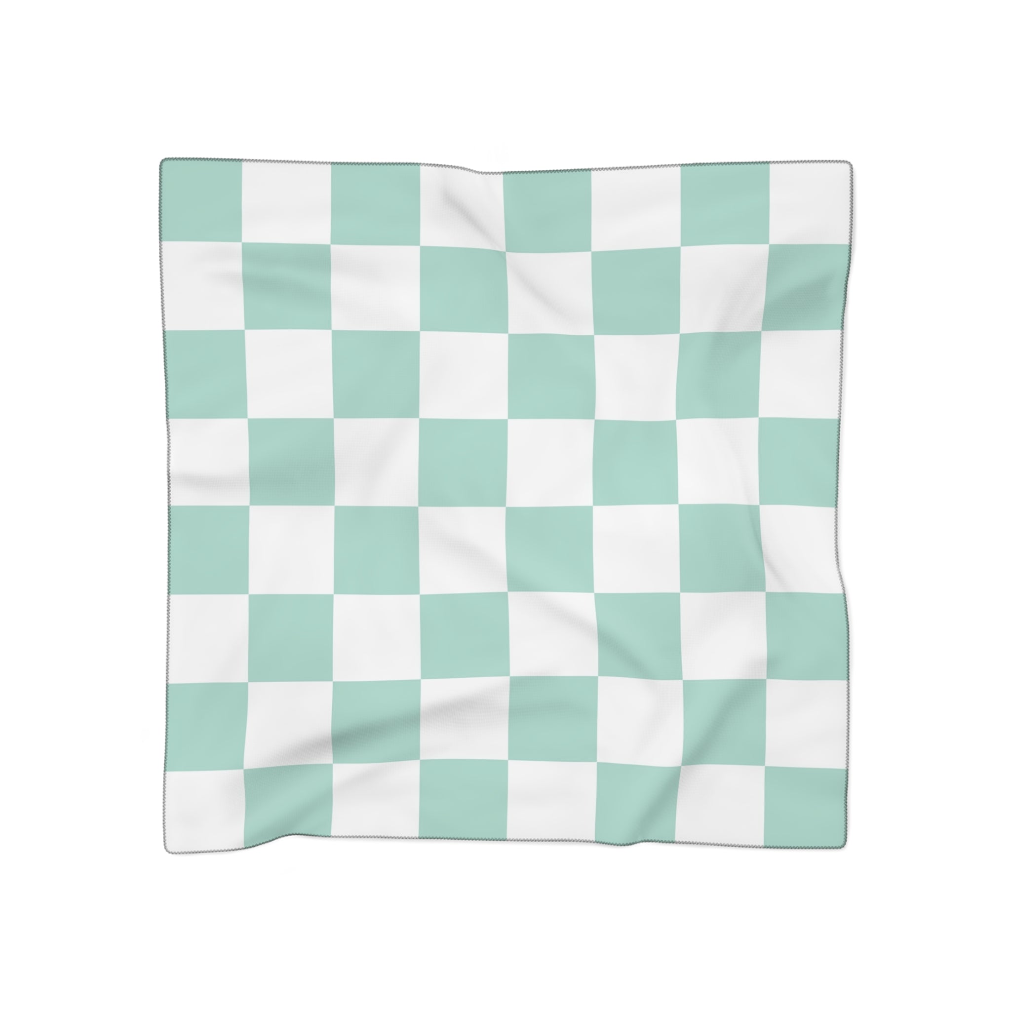 Chessboard Poly Scarf, Artsulli - Art is Long, Life is Short, Accessories, Color, Poly chiffon, Size, 50" × 50", , , 20903977046800088506