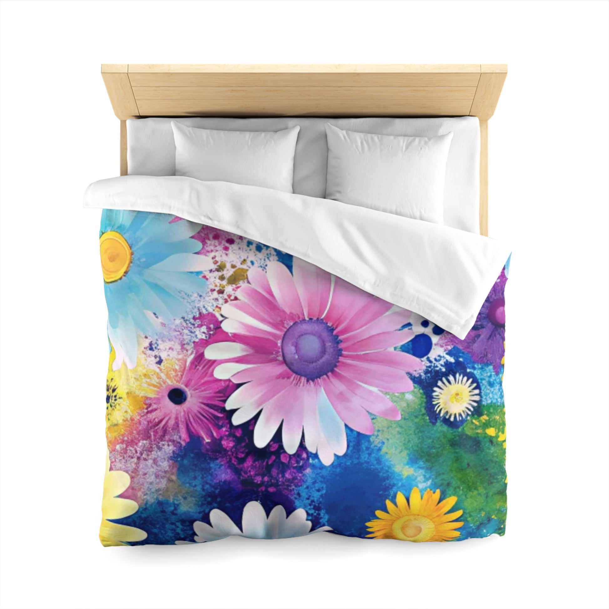 Magical Flower Explosion Multi-Color Microfiber Duvet Cover, Artsulli - Art is Long, Life is Short, Home Decor, , , , , , , 