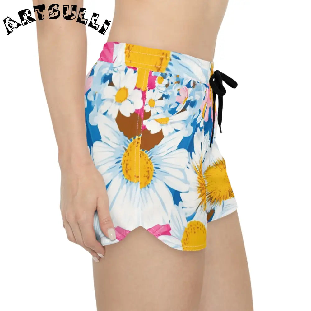 JAKKOUTTHEBXX CDG Daisy Dream Blue Women’s Casual Shorts (AOP)
