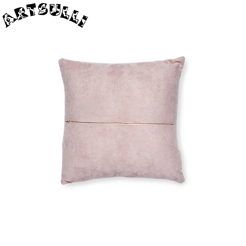JAKKOUTTHEBXX The Colors Of Paint Splatter Square Pillow - Pink Back