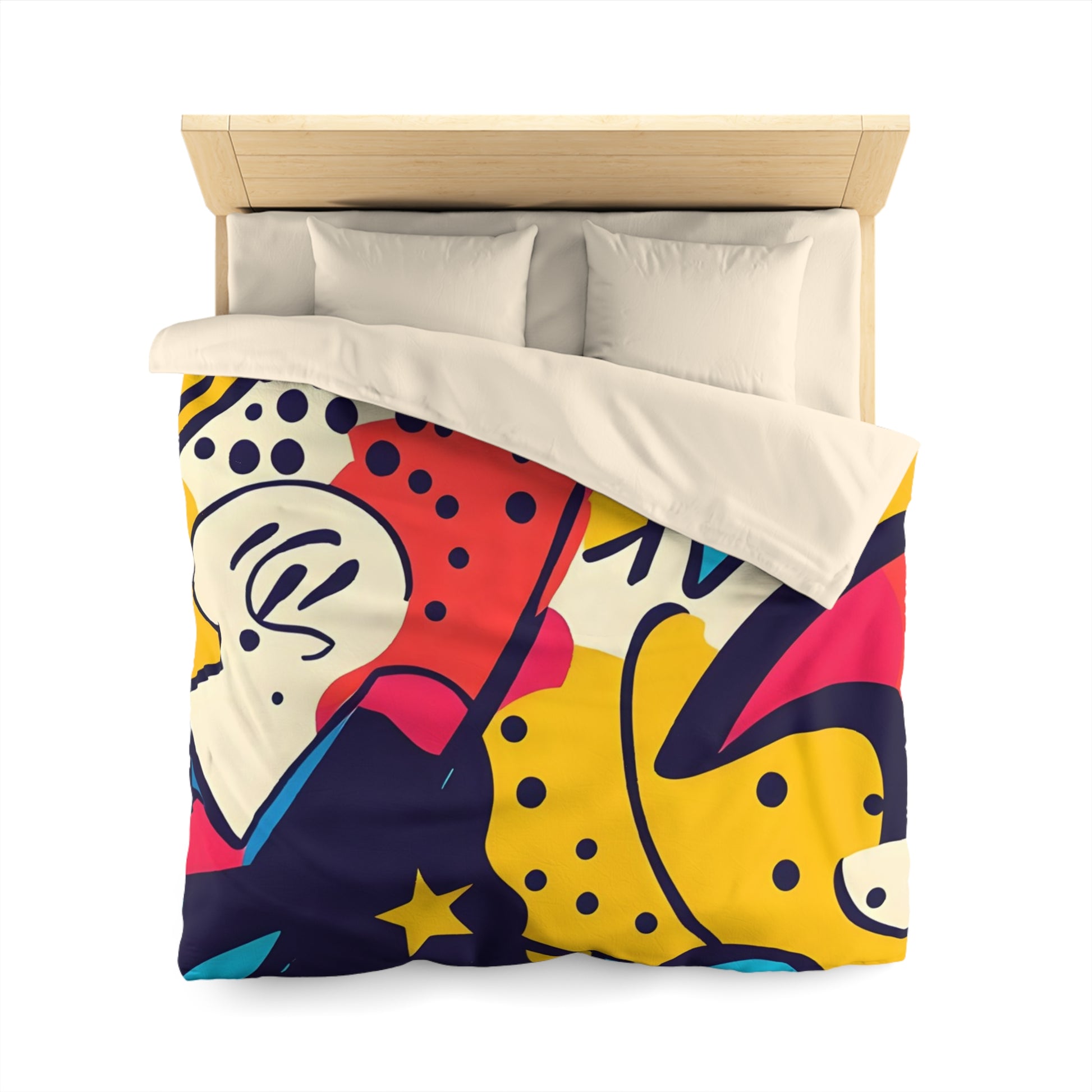 Comic x Pop Art Microfiber Duvet Cover, Artsulli - Art is Long, Life is Short, Home Decor, , , , , , , 
