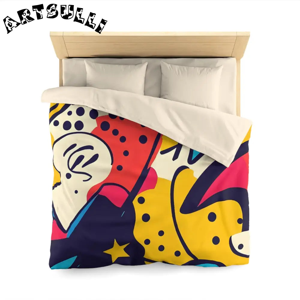 JAKKOUTTHEBXX Comic x Pop Art Microfiber Duvet Cover JAKKOUTTHEBXX