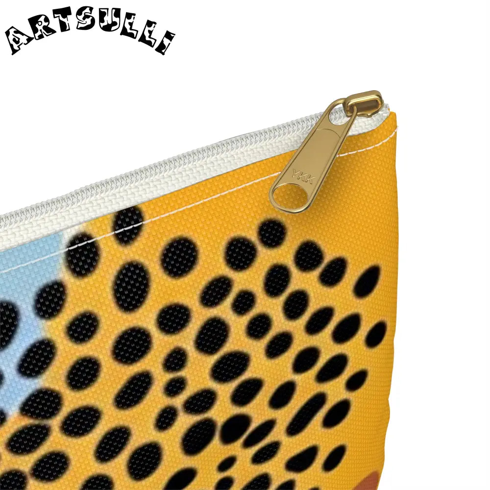 JAKKOUTTHEBXX Colorful Abstract Dots and Shapes Accessory Pouch
