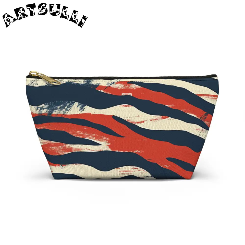 JAKKOUTTHEBXX Capricious Tiger Wave Accessory Pouch w T-bottom
