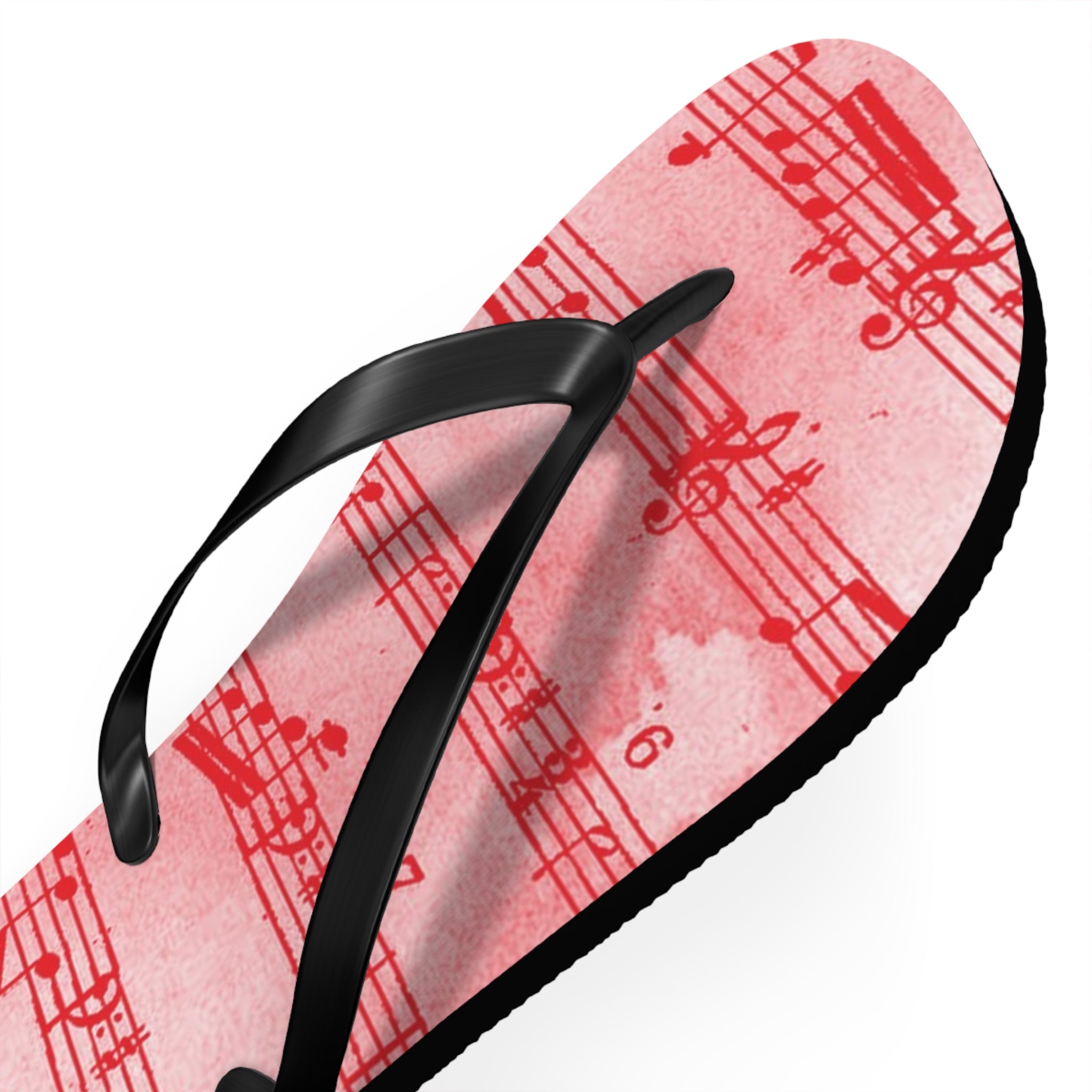 Drip Spill Type Beat Sheet Music Red Flip Flops, Artsulli - Art is Long, Life is Short, Shoes, , , , , , , 
