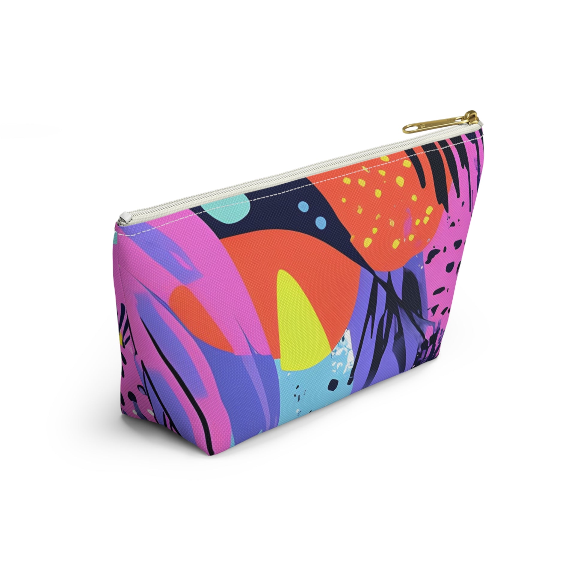 Dark Neon Rainforest Accessory Pouch w T-bottom, Artsulli - Art is Long, Life is Short, Bags, , , , , , , 