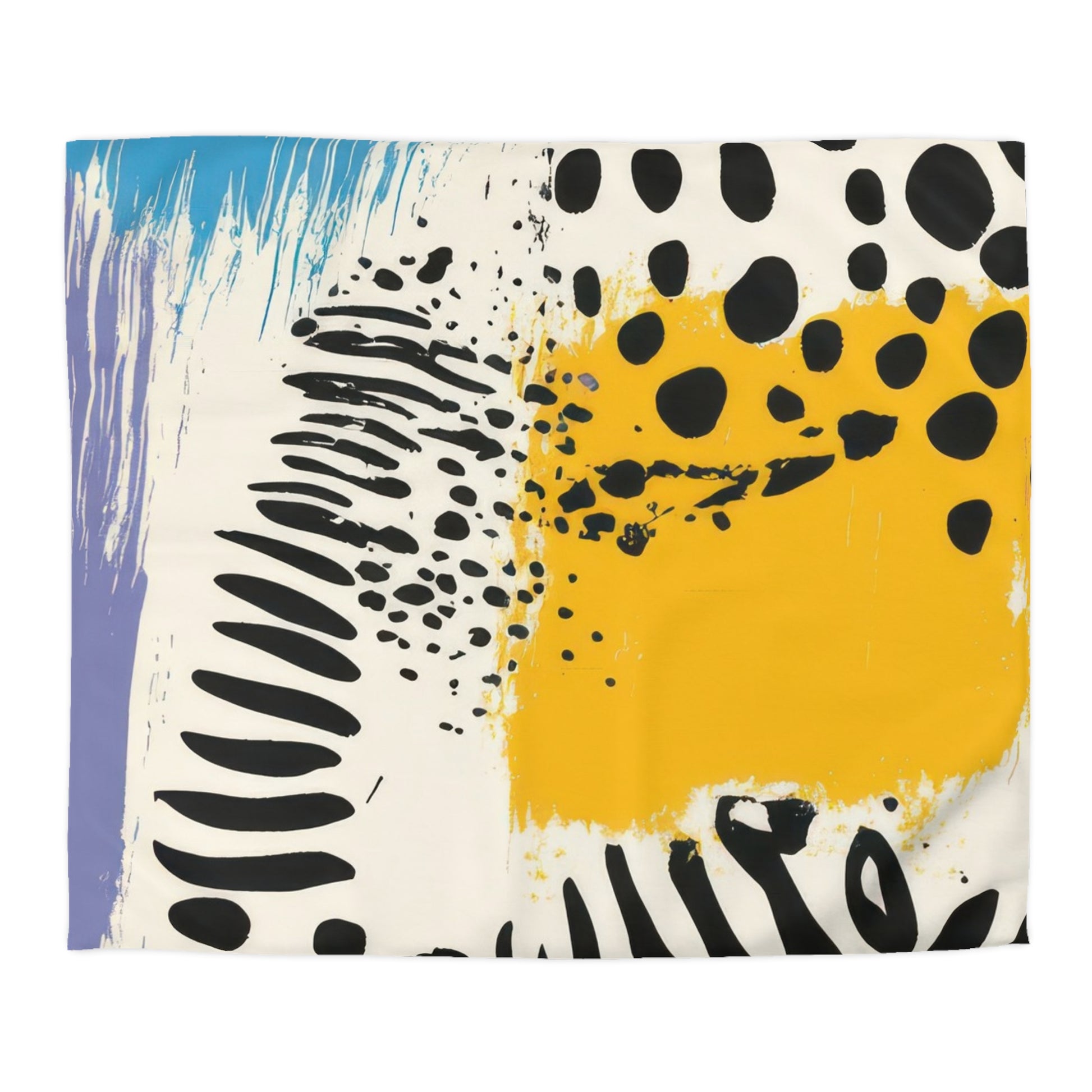 Rae Zebra Rhapsody Microfiber Duvet Cover, Artsulli - Art is Long, Life is Short, Home Decor, Size, King, Color, Cream, , , 10094027234253