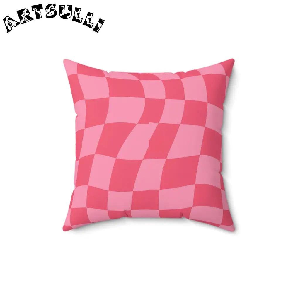 JAKKOUTTHEBXX Race Track Women Checkerboard Hot Pink Spun Polyester