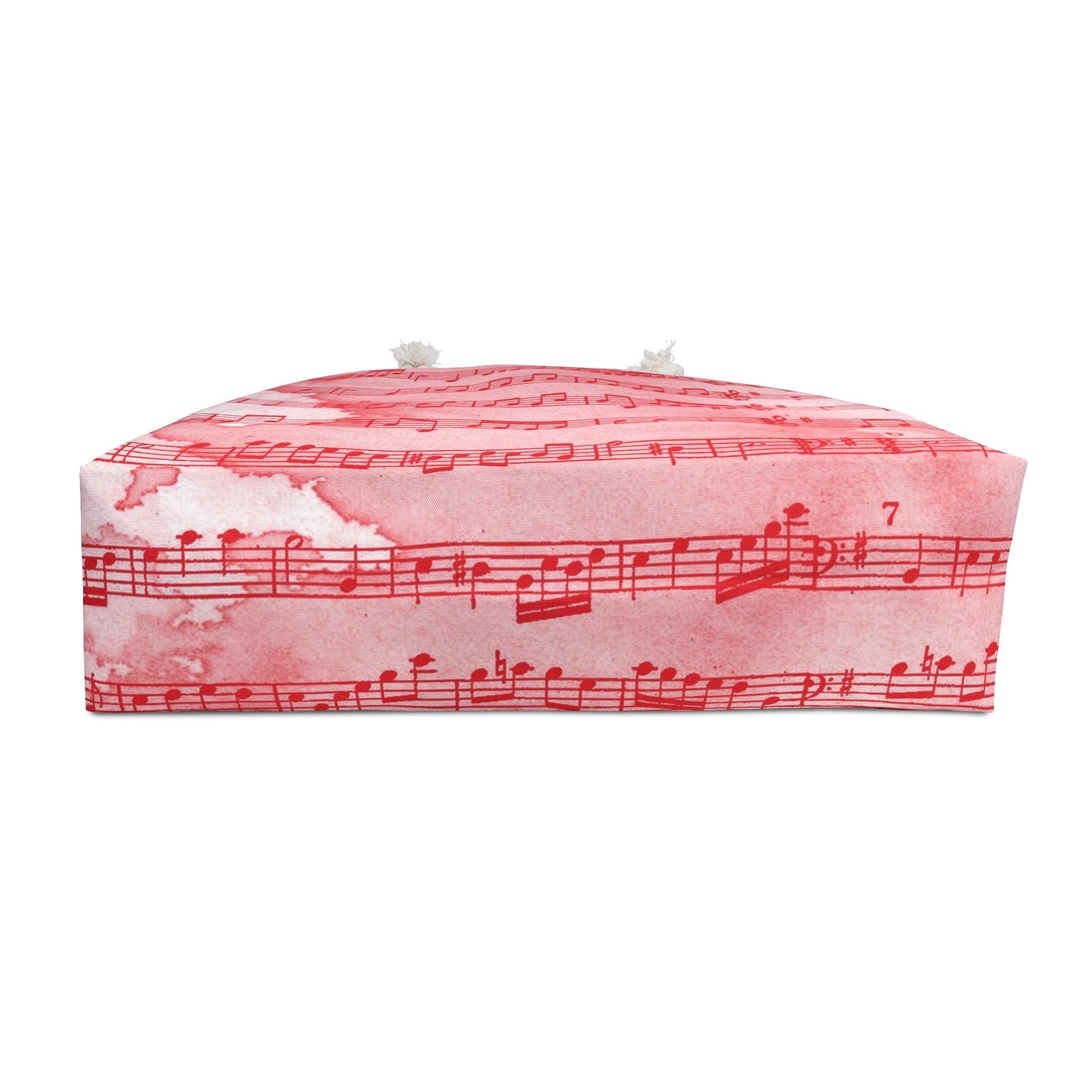 Drip Spill Type Beat Sheet Music II Red Weekender Bag, Artsulli - Art is Long, Life is Short, Bags, , , , , , , 