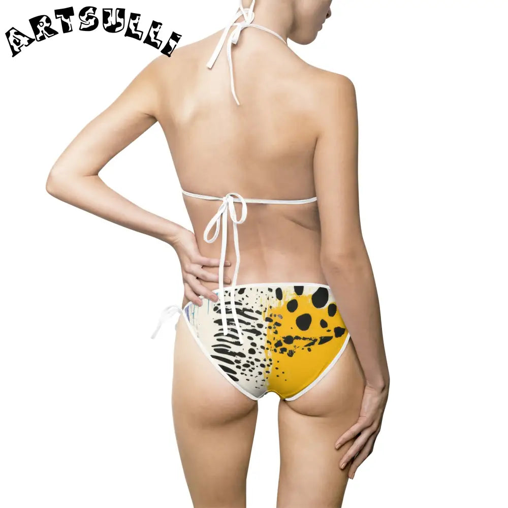 JAKKOUTTHEBXX Rae Zebra Rhapsody Women’s Bikini Swimsuit (AOP)