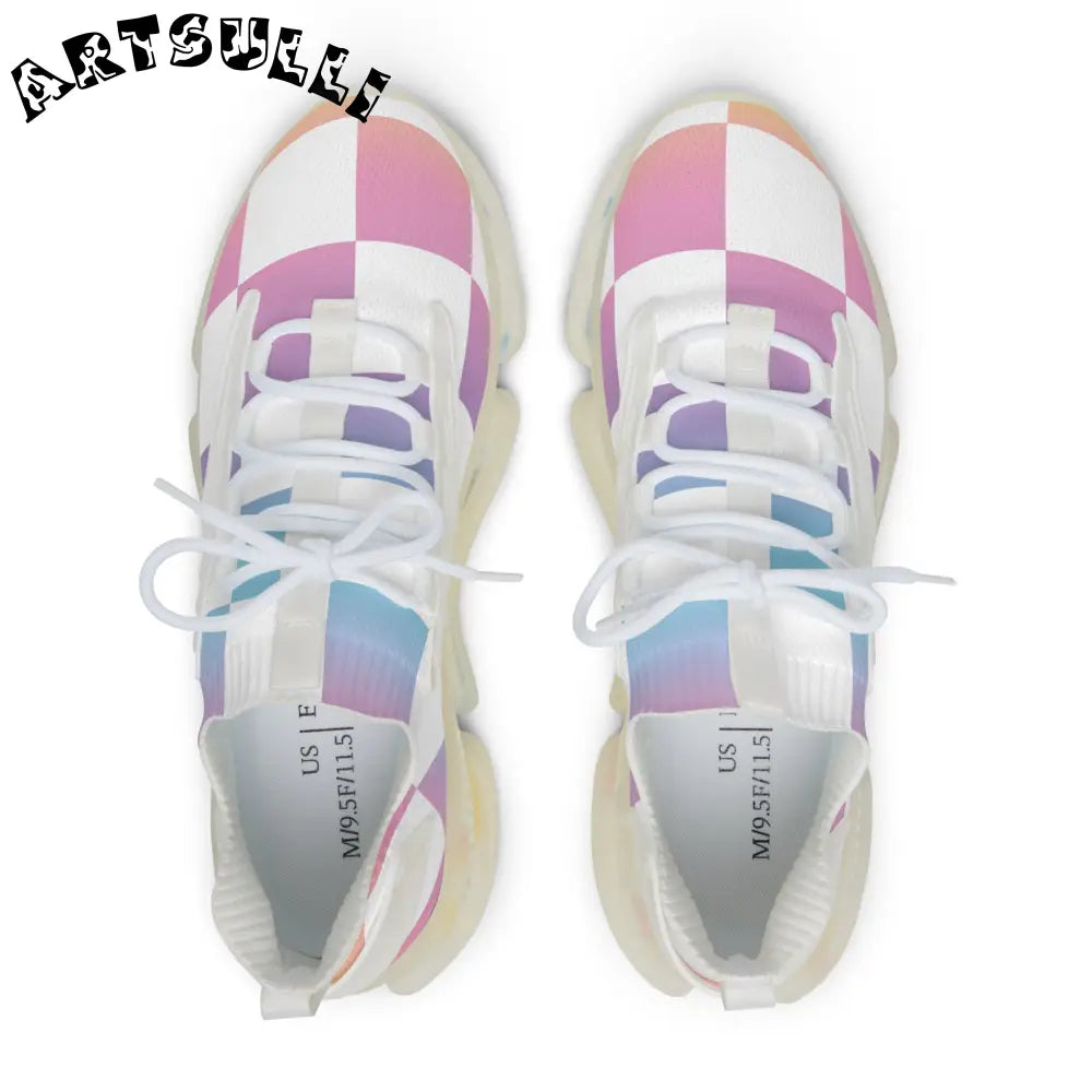 JAKKOUTTHEBXX Vaporwave Check Men’s Mesh Sneakers JAKKOUTTHEBXX