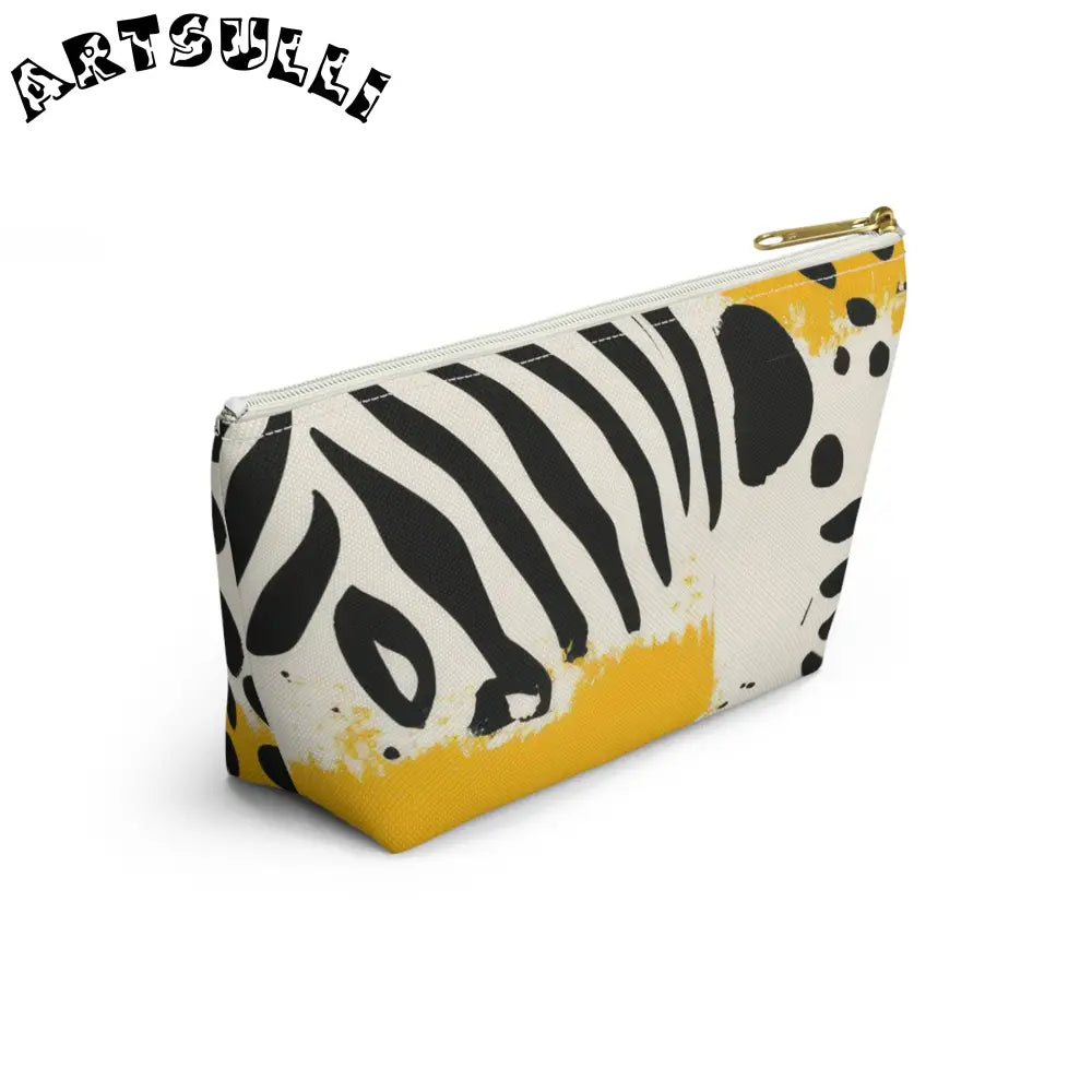 JAKKOUTTHEBXX Rae Zebra Rhapsody Accessory Pouch w T-bottom