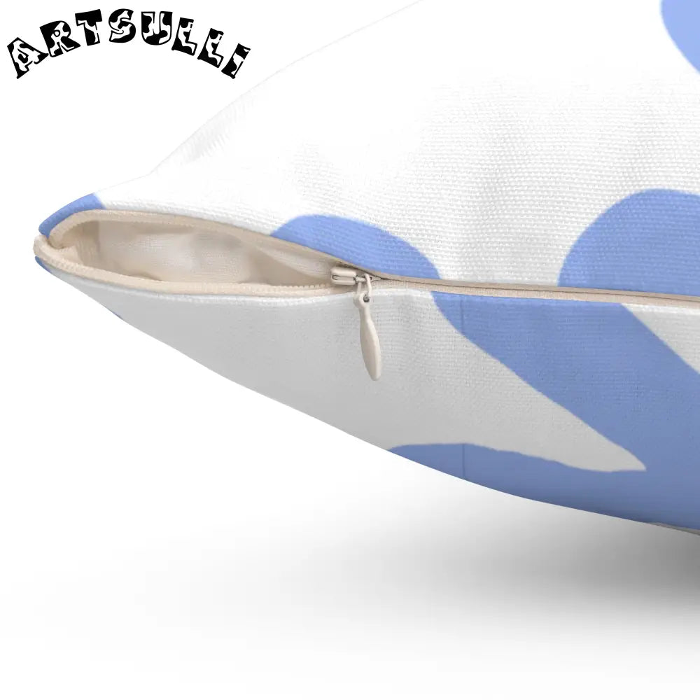 JAKKOUTTHEBXX Water Splash Spun Polyester Square Pillow