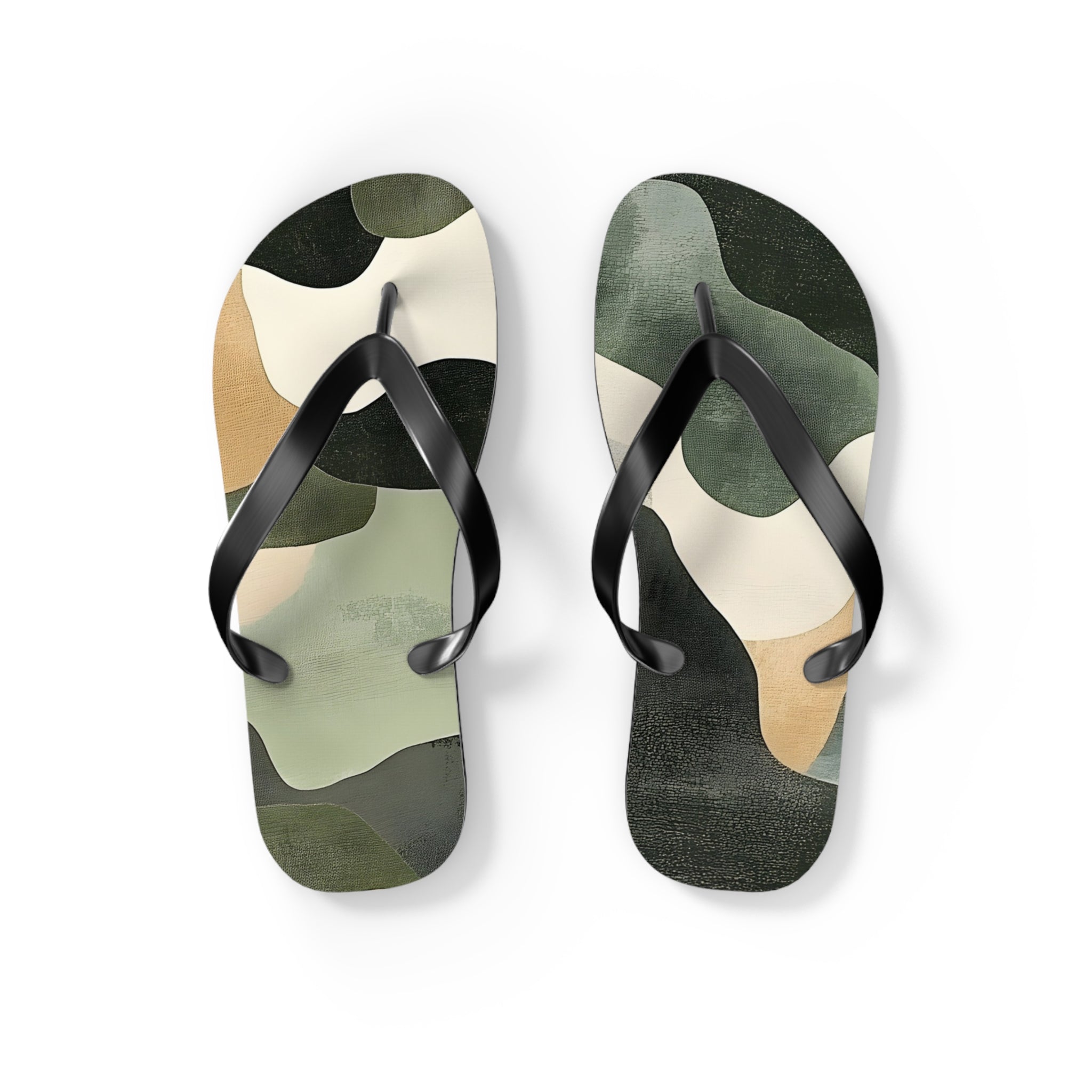 Camo Art Flip Flops