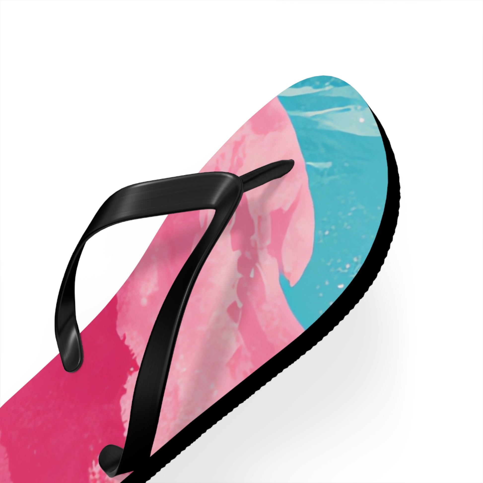 The Great Pastelwave Pink and Blue Flip Flops, Artsulli - Art is Long, Life is Short, Shoes, , , , , , , 