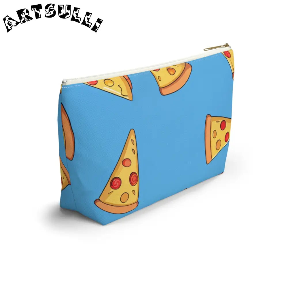 JAKKOUTTHEBXX Blue Pizza Dreamscape Accessory Pouch w T-bottom
