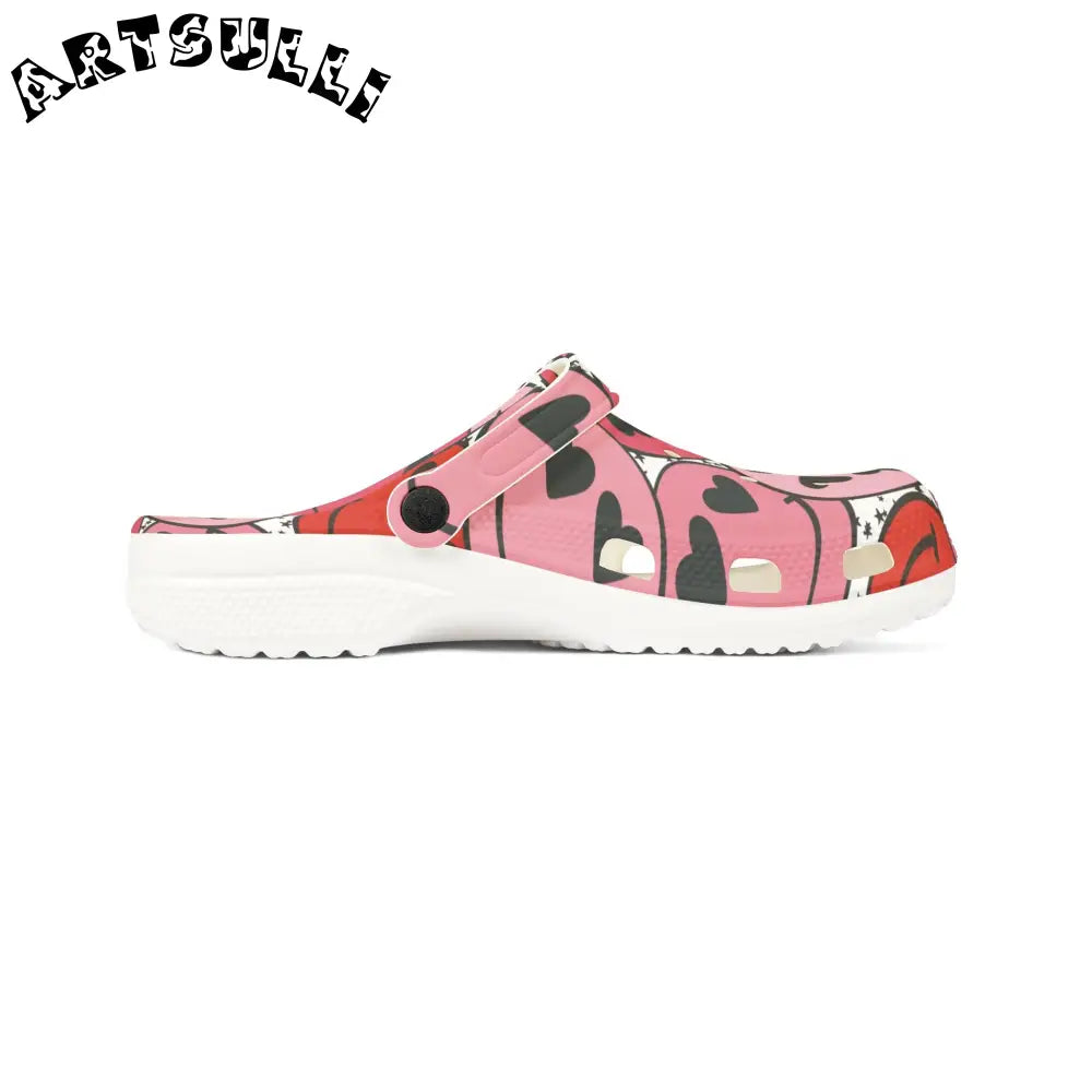 JAKKOUTTHEBXX Smiley Face x Heart Eyes Pink and Red EVA Foam Rubber
