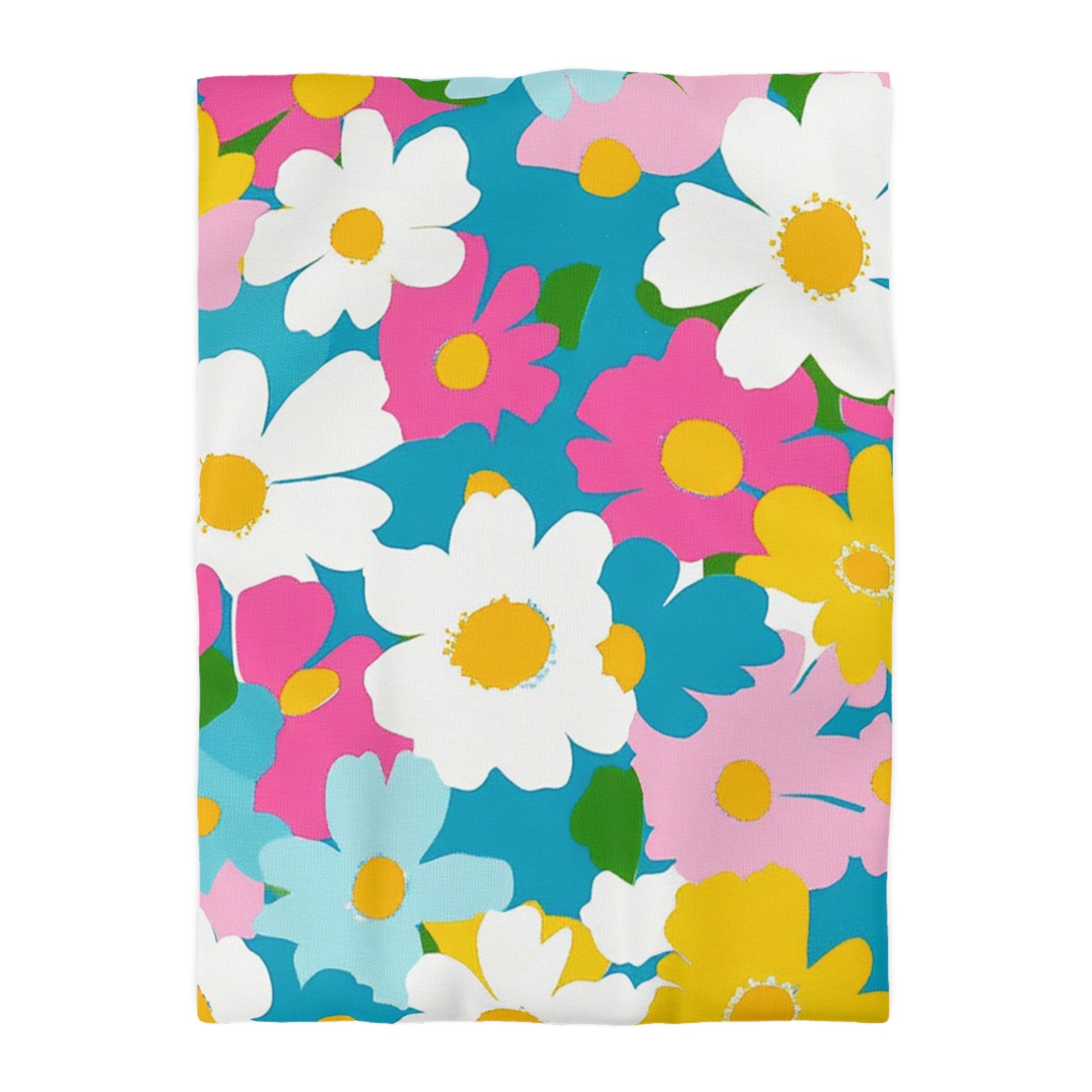 Flowers Multi-Color Microfiber Duvet Cover, Artsulli - Art is Long, Life is Short, Home Decor, Size, Twin XL, Color, White, , , 54441407151240