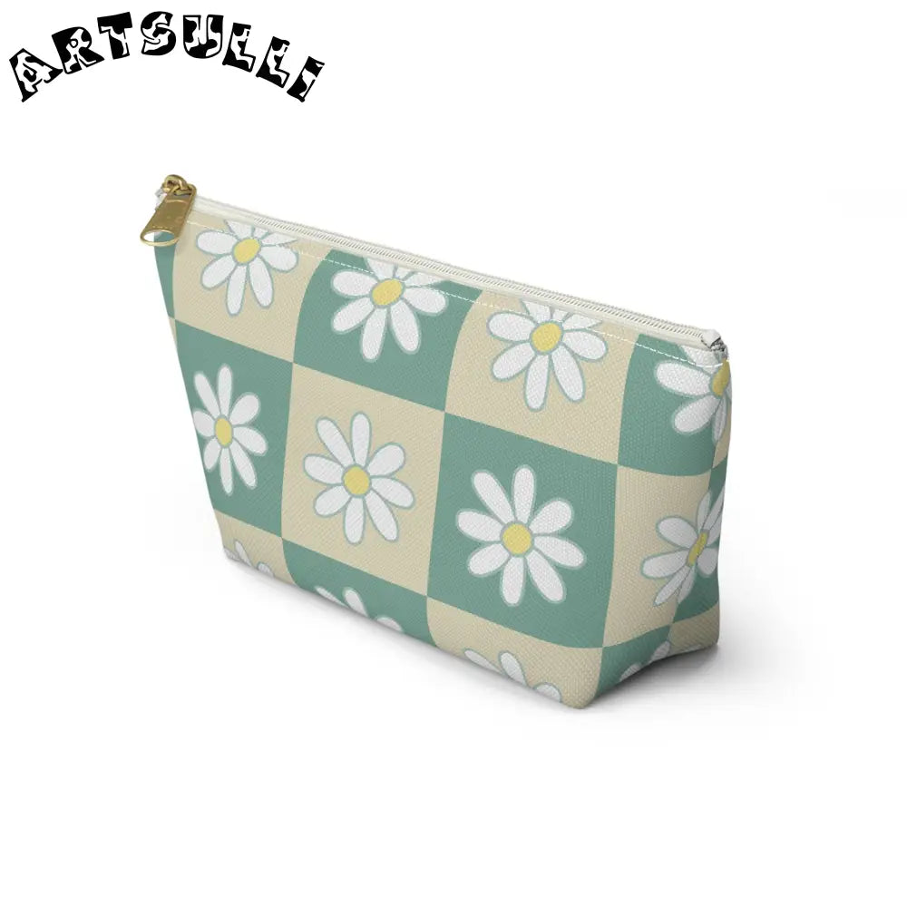 JAKKOUTTHEBXX Retro Daisy Checkerboard II Green and Tan Accessory