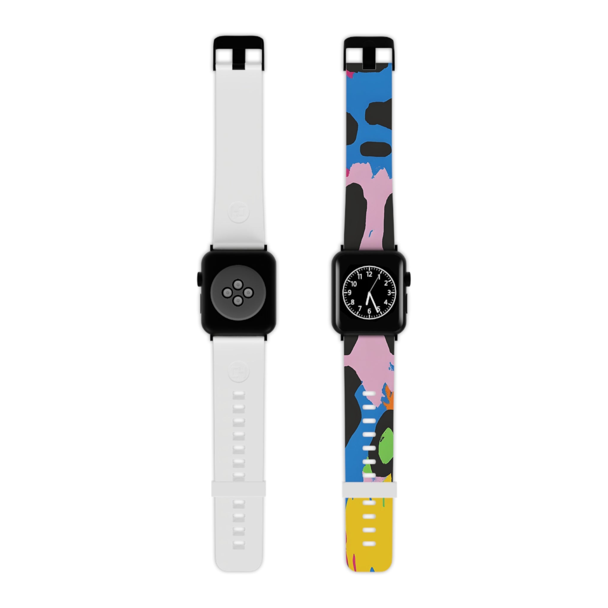 90s Neon II Watch Band for Apple Watch, Artsulli - Art is Long, Life is Short, Accessories, Size, 7.5'' × 0.75'' / 42 - 44 mm, Color, Black, , , 33188546814640456900