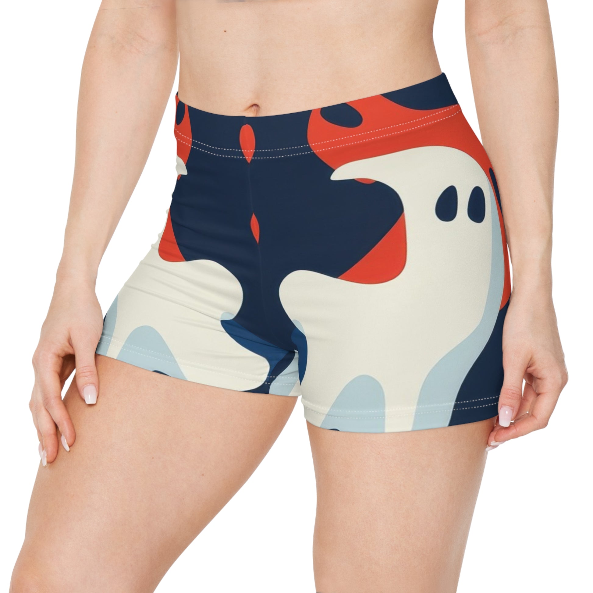 Camo Ghosts Women's Shorts (AOP), Artsulli - Art is Long, Life is Short, All Over Prints, , , , , , , 