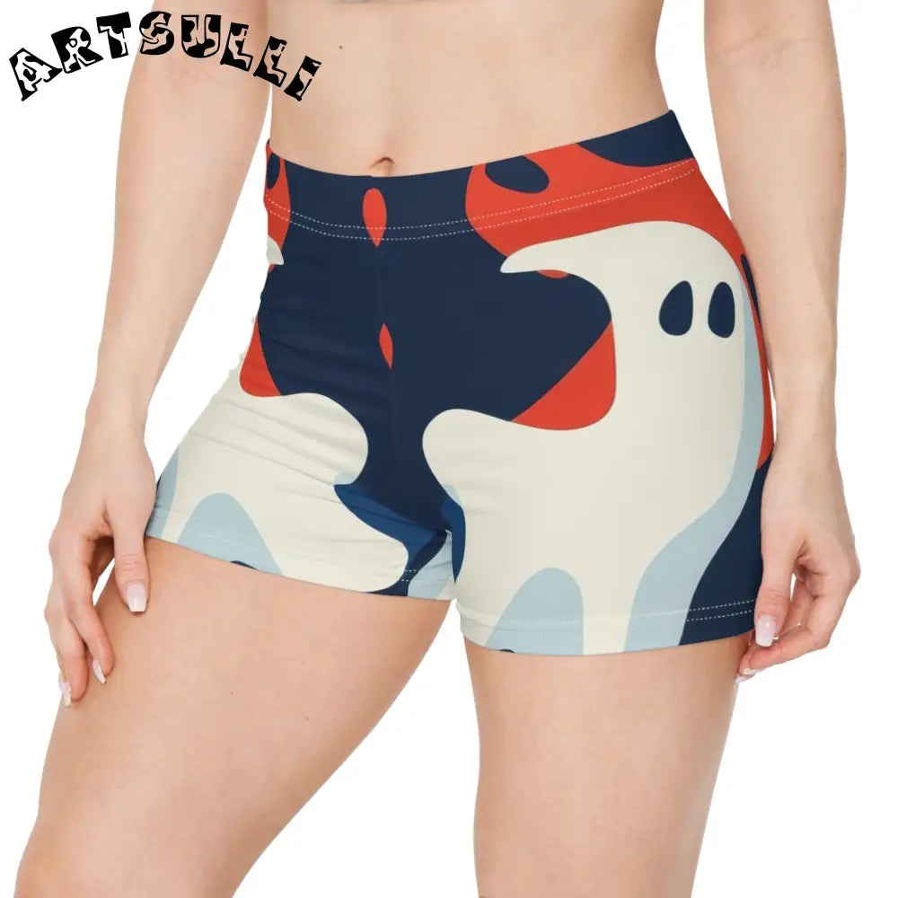 JAKKOUTTHEBXX Camo Ghosts Women’s Shorts (AOP) JAKKOUTTHEBXX