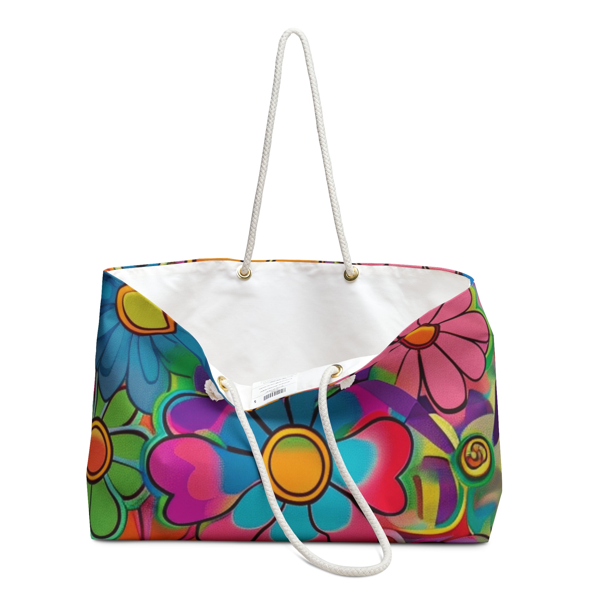 Chromatic Daisy Dream Weekender Bag, Artsulli - Art is Long, Life is Short, Bags, , , , , , , 