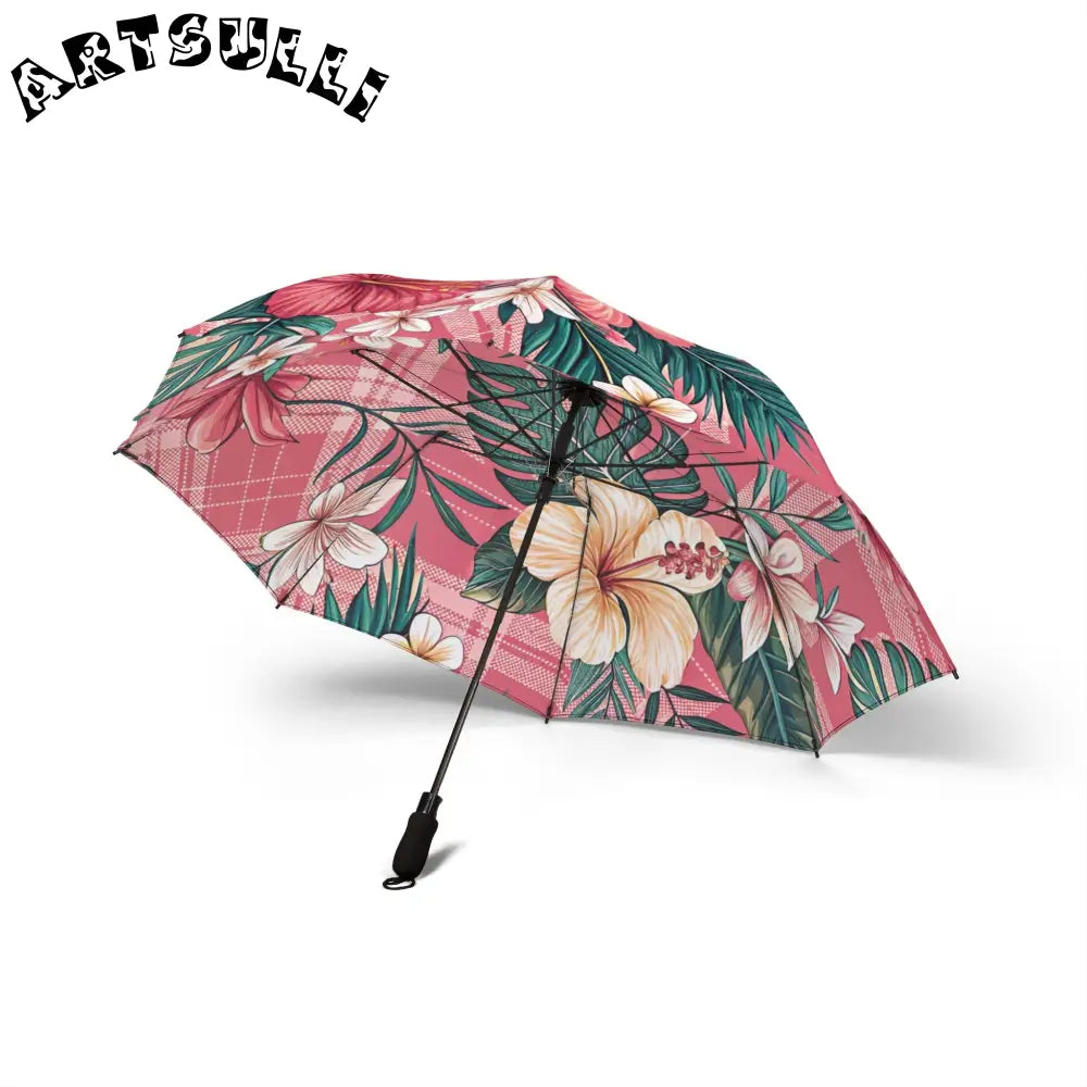JAKKOUTTHEBXX Plaid x Floral Burgundy and Green Semi-Automatic