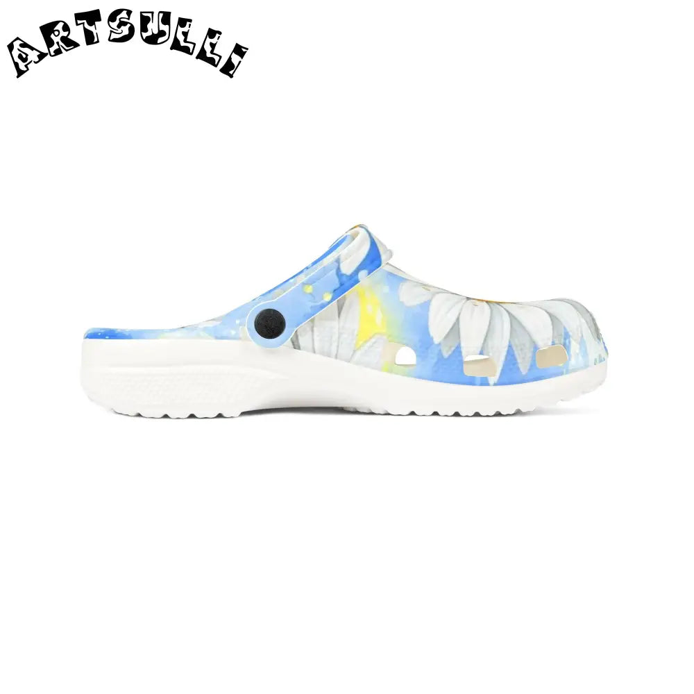 JAKKOUTTHEBXX Daisies EVA Foam Rubber Shoes (AOP) JAKKOUTTHEBXX