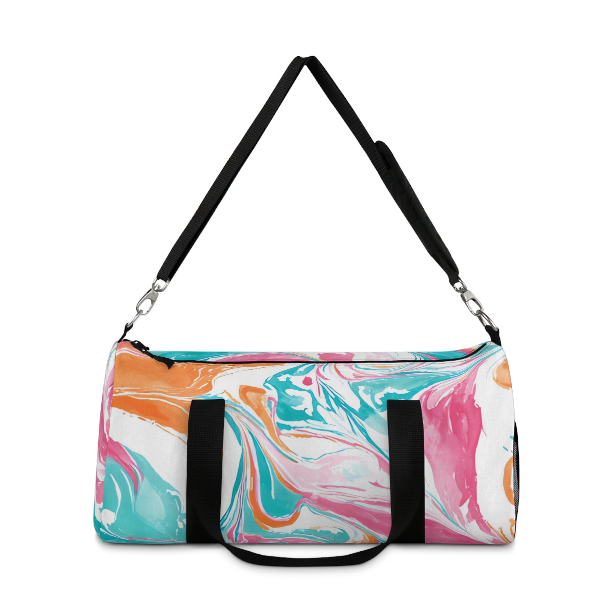 Liquid Pastel Spill Multi-Color Duffel Bag, Artsulli - Art is Long, Life is Short, Bags, , , , , , , 