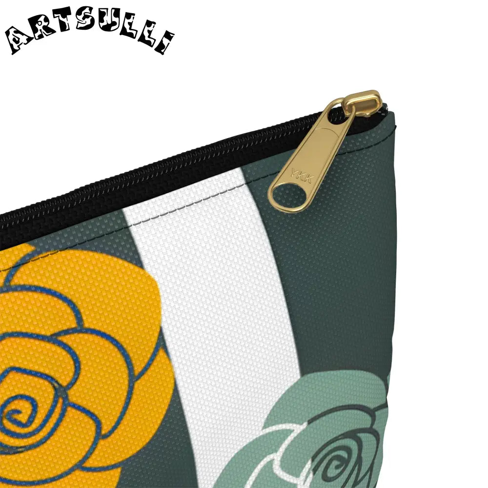 JAKKOUTTHEBXX Stripes x Roses II Black and White Accessory Pouch