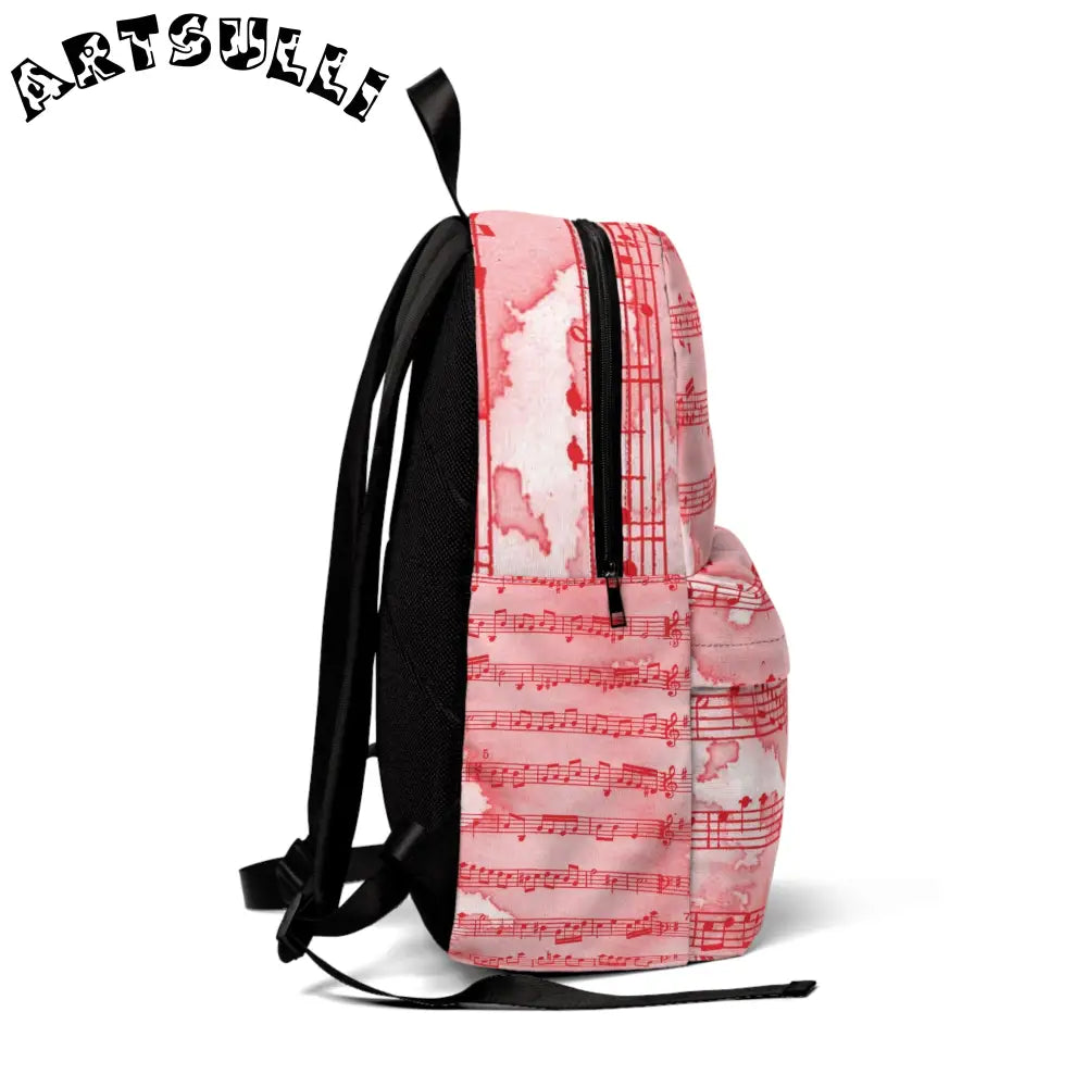 JAKKOUTTHEBXX Pink Musical Note Backpack 2025