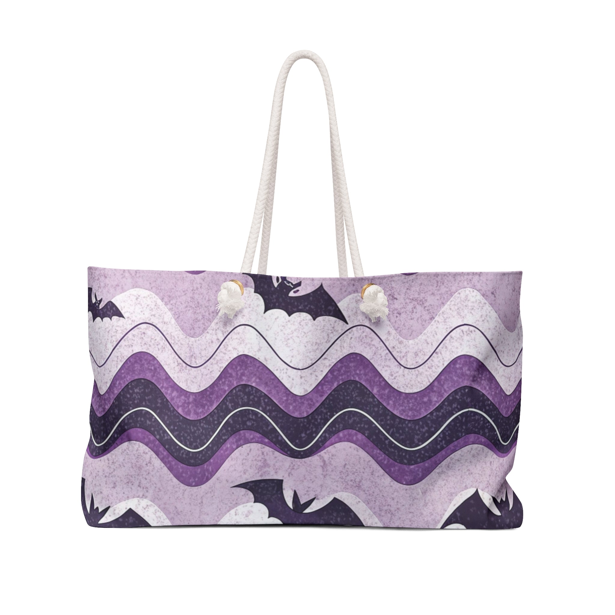 Bat Wave Weekender Bag, Artsulli - Art is Long, Life is Short, Bags, Size, 24" × 13", , , , , 48081212789293