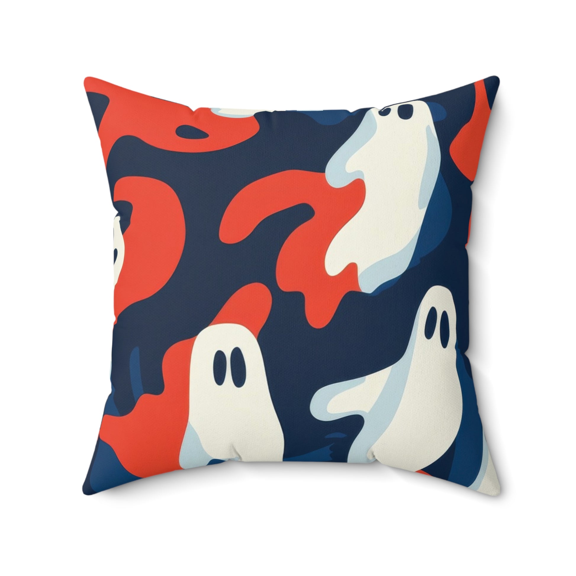 Camo Ghosts Spun Polyester Square Pillow, Artsulli - Art is Long, Life is Short, Home Decor, Size, 20" × 20", , , , , 15672646177334