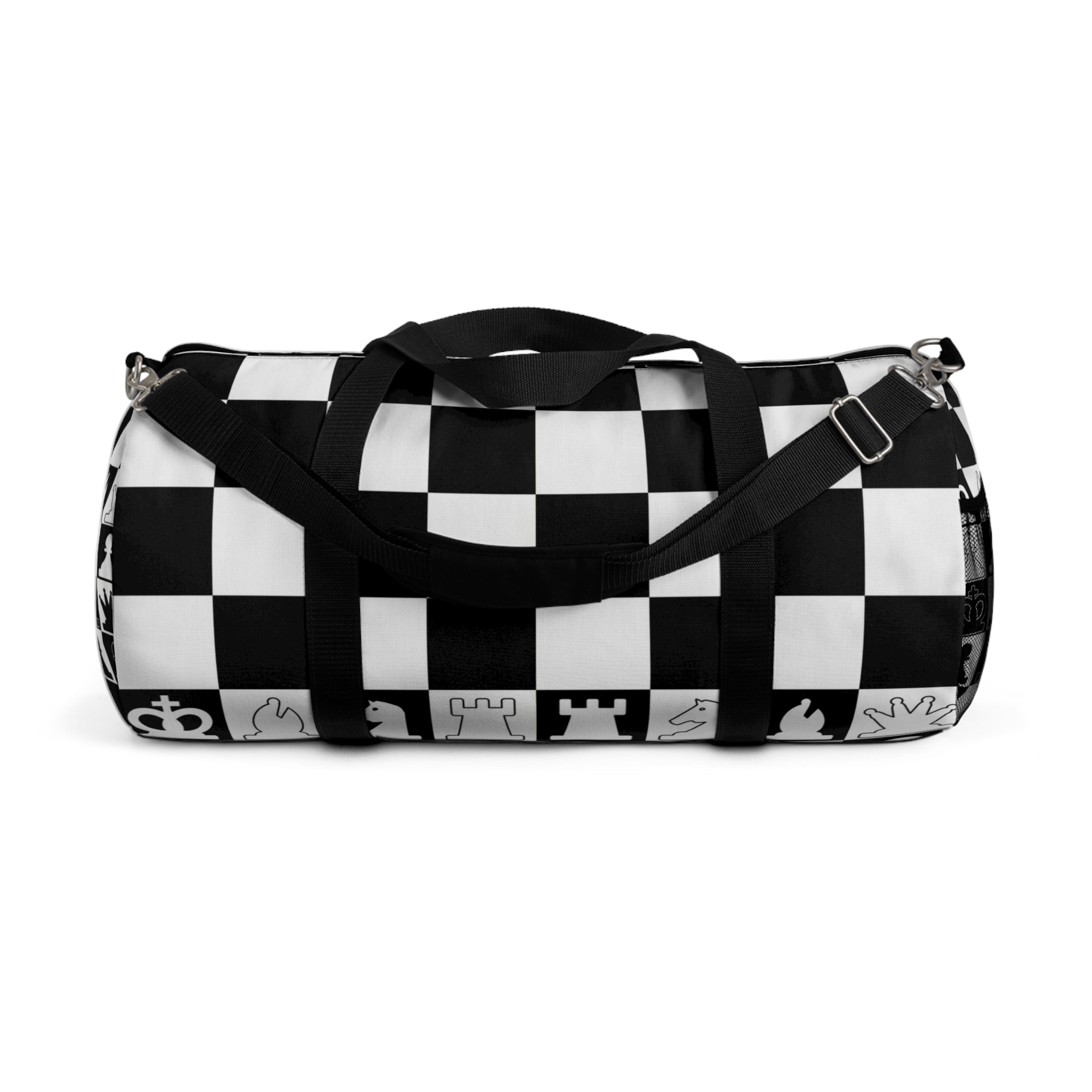 Chessboard White and Black Duffel Bag, Artsulli - Art is Long, Life is Short, Bags, Size, Large, , , , , 25181791862895231244