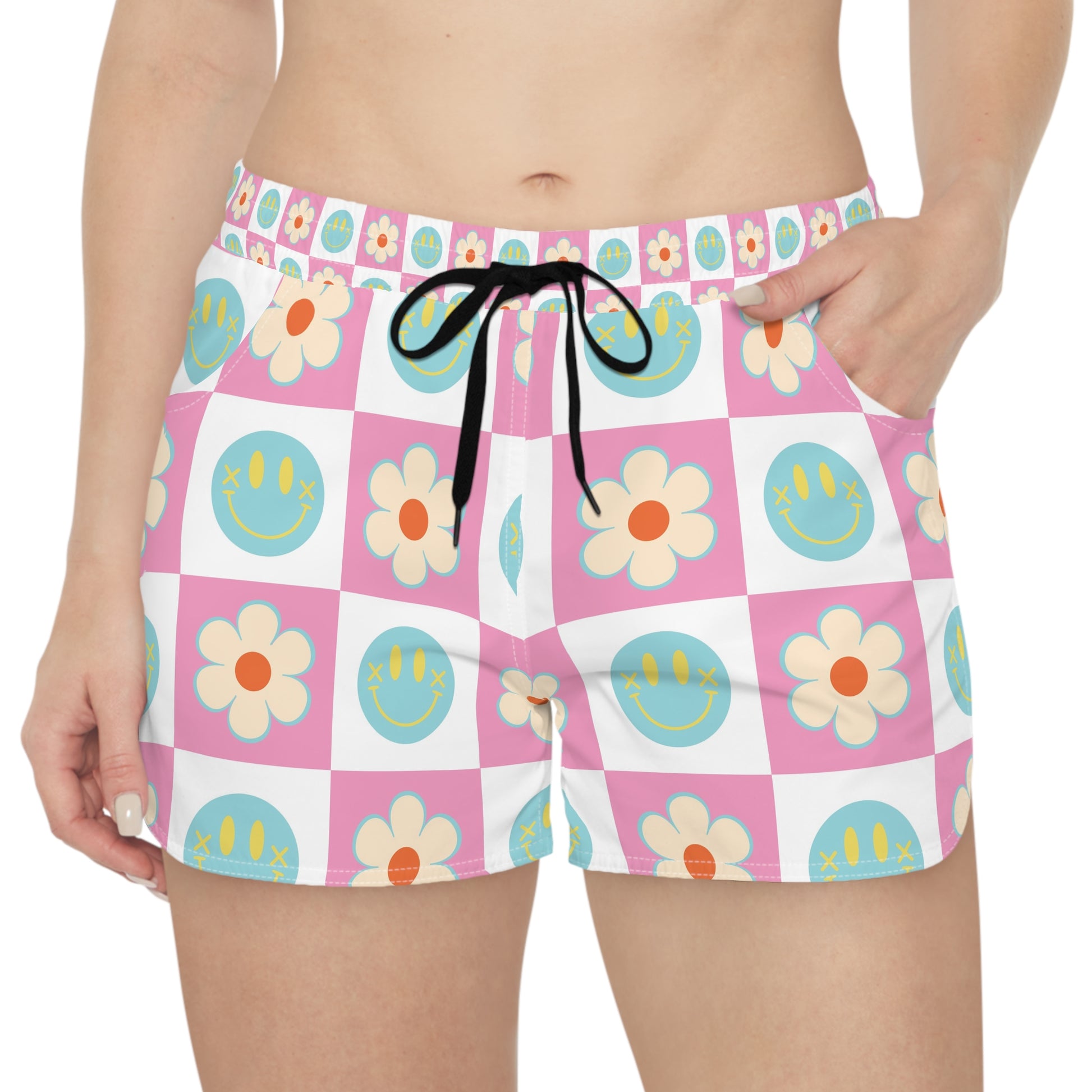 Madotsukis Grin Bloom Women's Casual Shorts (AOP), Artsulli - Art is Long, Life is Short, All Over Prints, , , , , , , 
