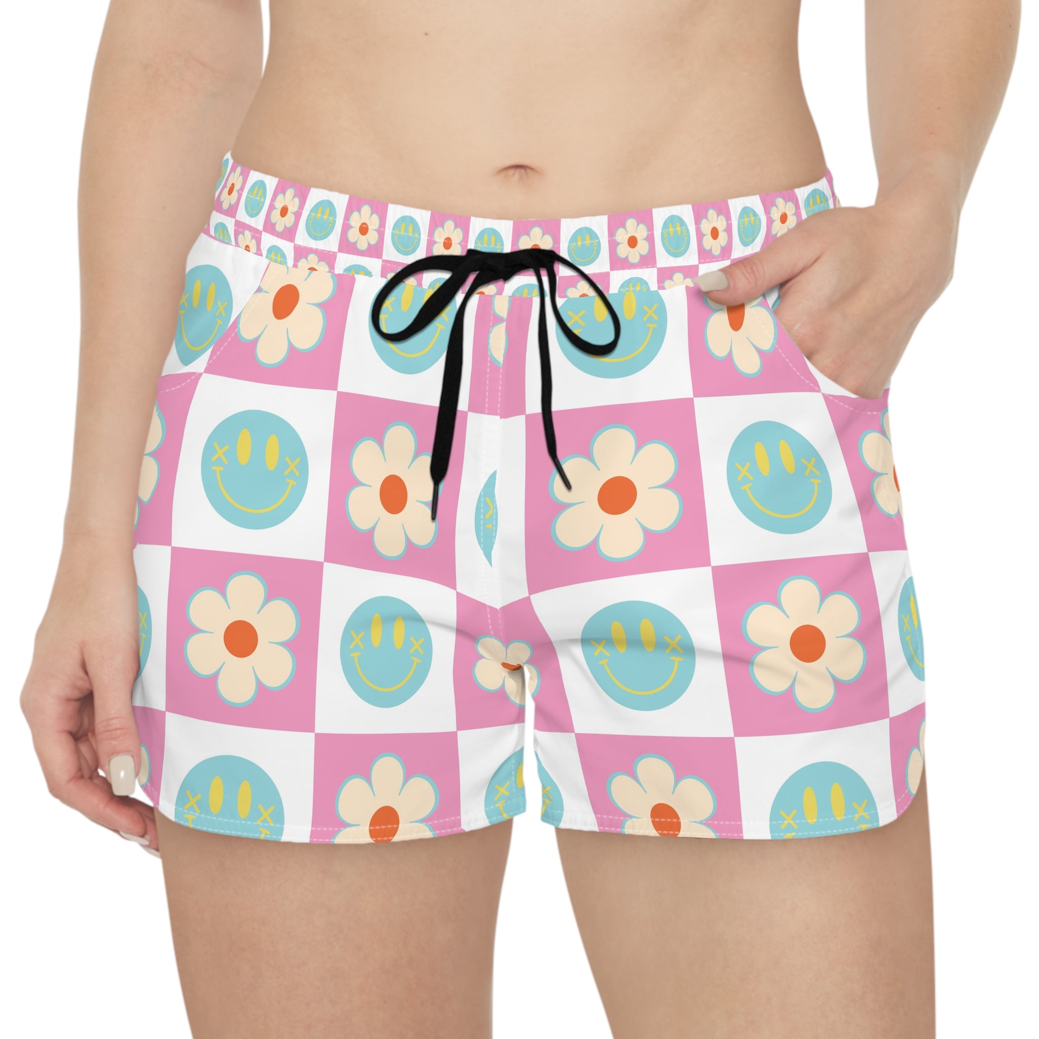 Madotsukis Grin Bloom Women's Casual Shorts (AOP), Artsulli - Art is Long, Life is Short, All Over Prints, , , , , , , 