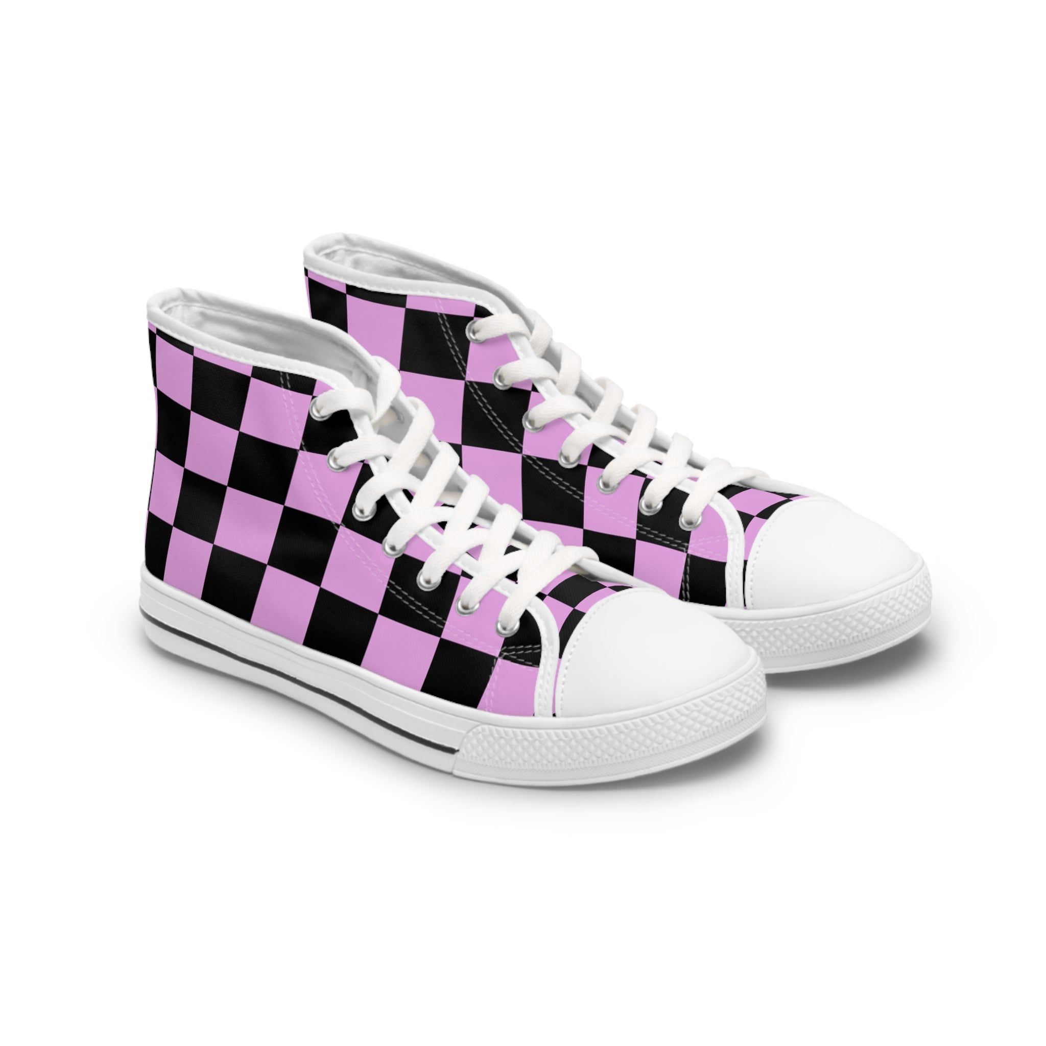 Pixel Punk Vision Women's High Top Sneakers, Artsulli - Art is Long, Life is Short, Shoes, Size, US 5.5, Color, White sole, , , 24664717315074129008