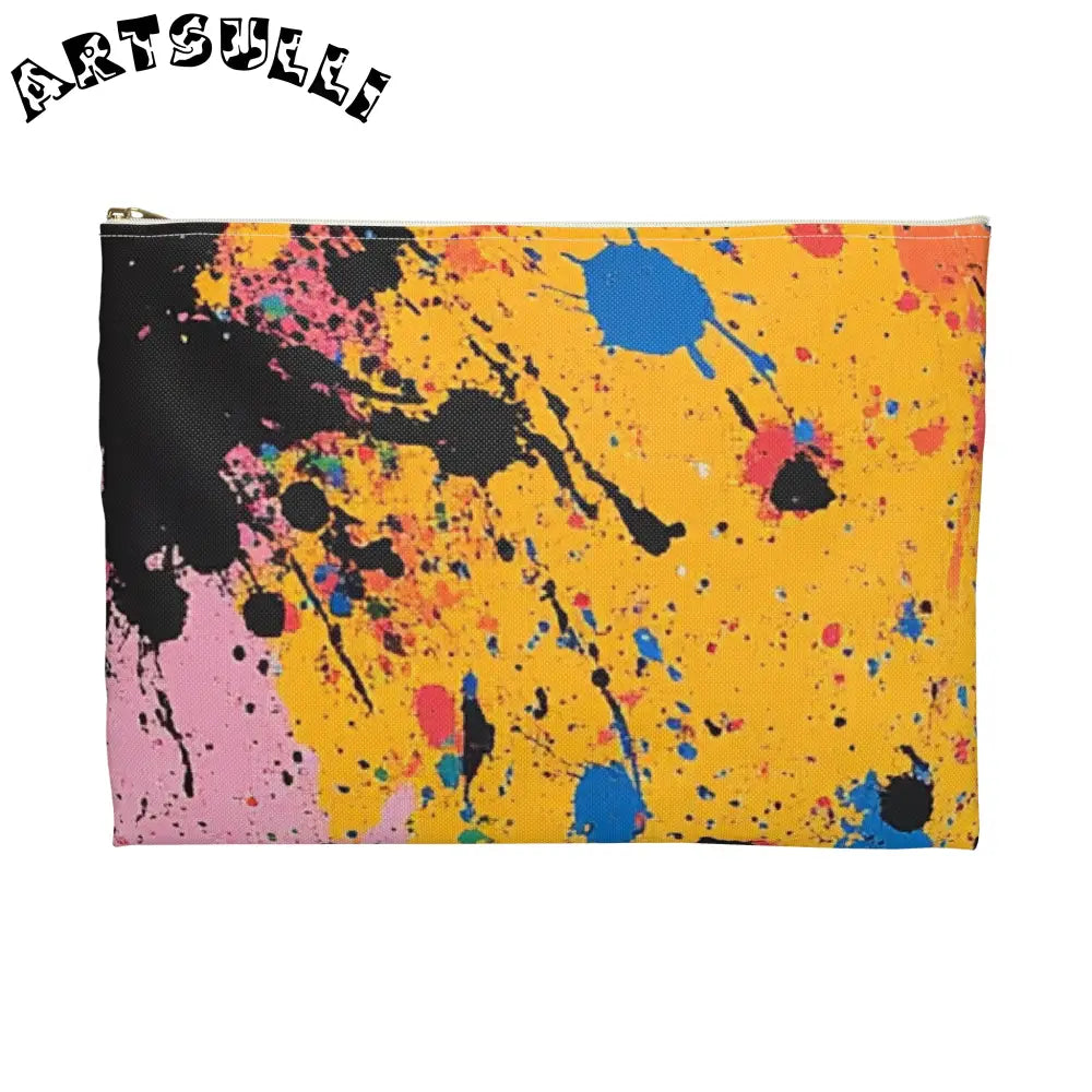 JAKKOUTTHEBXX The Colors Of Paint Splatter Accessory Pouch