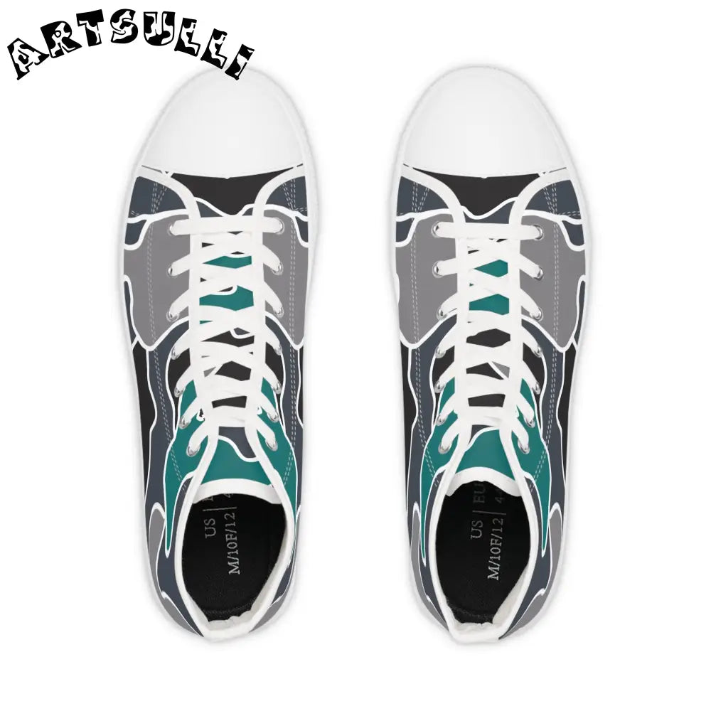 JAKKOUTTHEBXX Surreal Camouflage Men’s High Top Sneakers