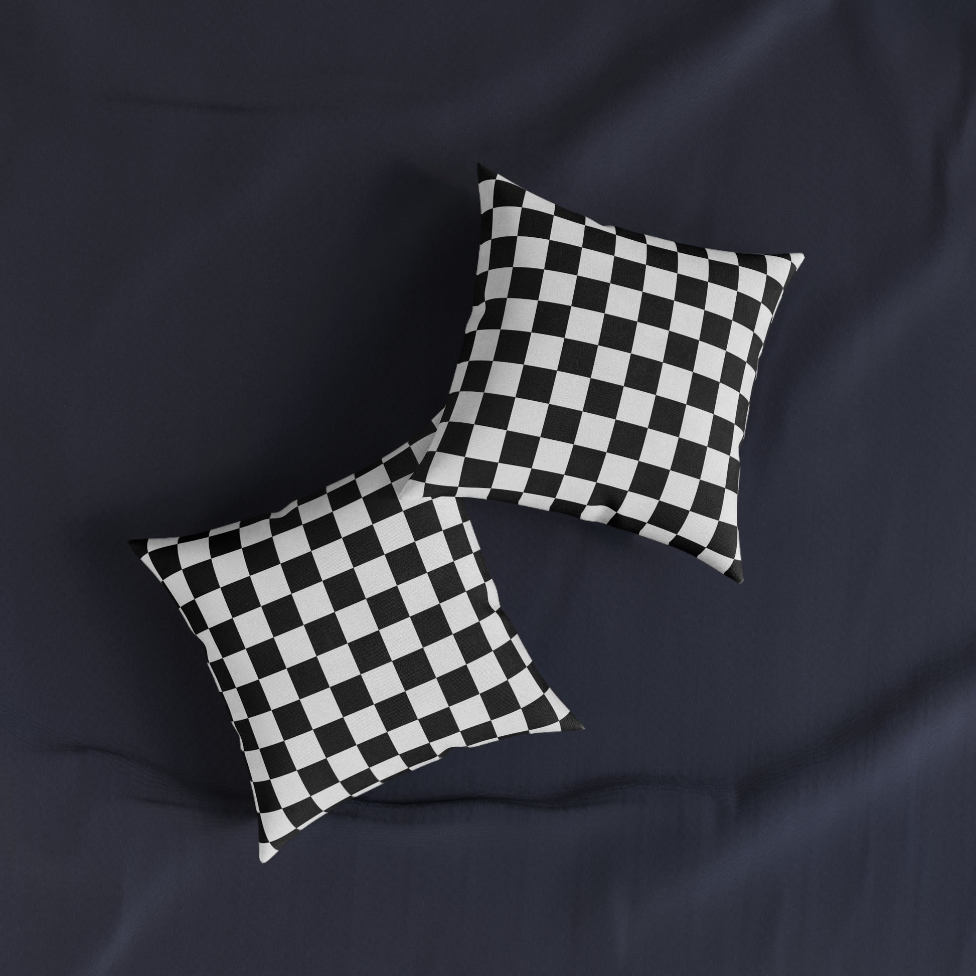Checkerboard Black and White Square Pillow, Artsulli - Art is Long, Life is Short, Home Decor, , , , , , , 