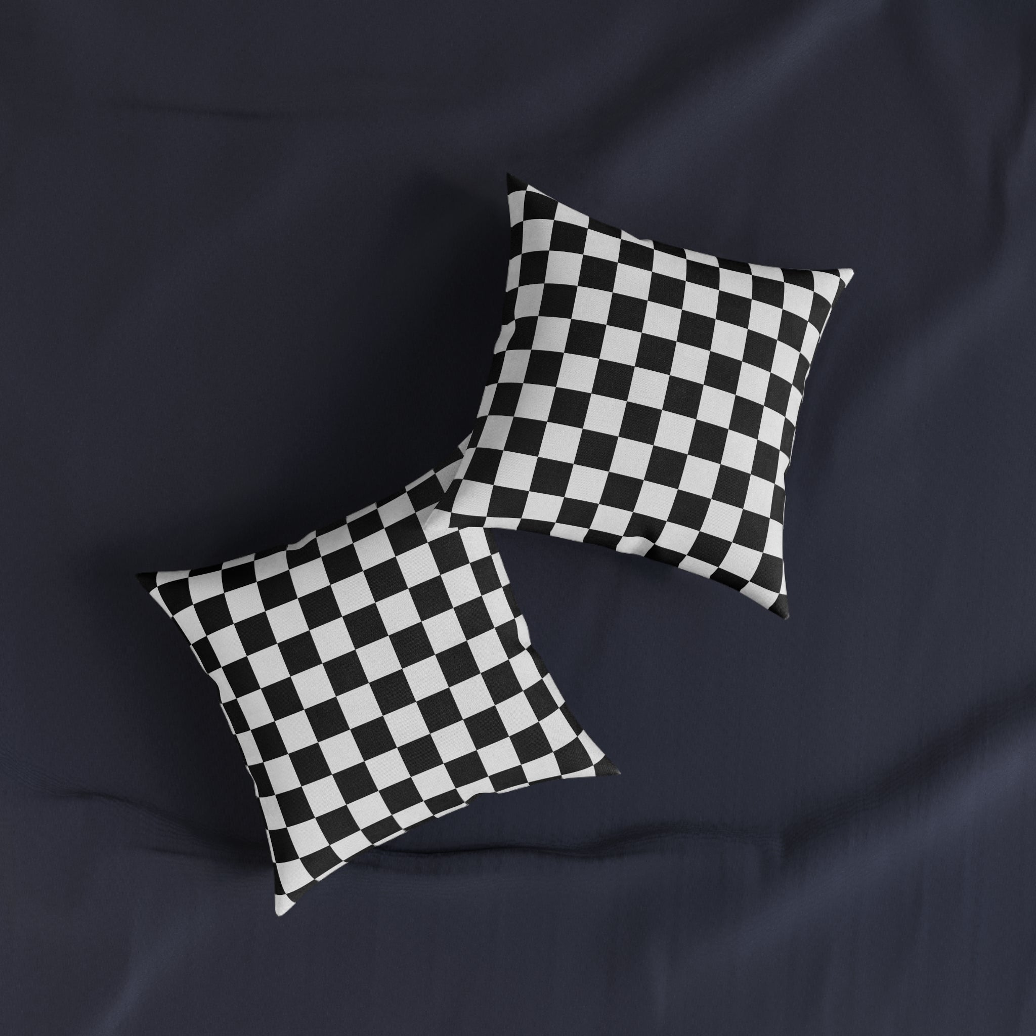 Checkerboard Black and White Square Pillow, Artsulli - Art is Long, Life is Short, Home Decor, , , , , , , 