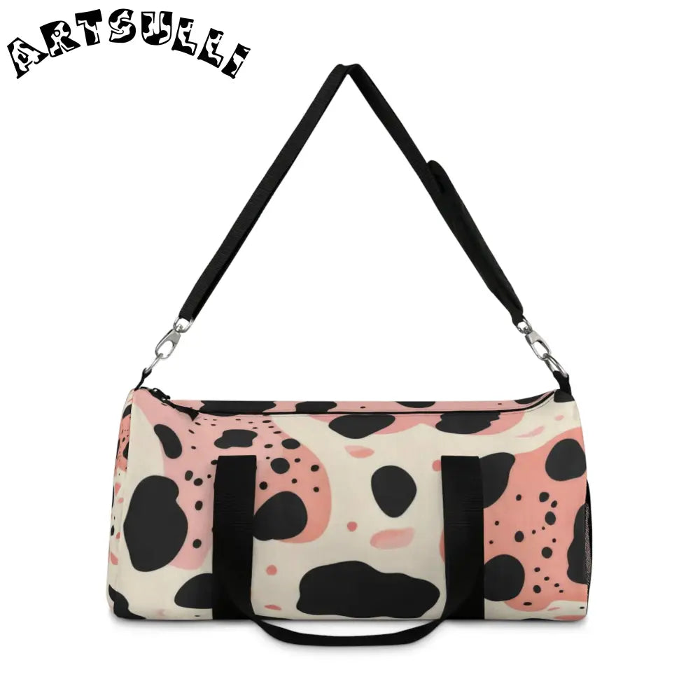 JAKKOUTTHEBXX Pink Cow Print Large Duffel Bag to Express Yourself 2025